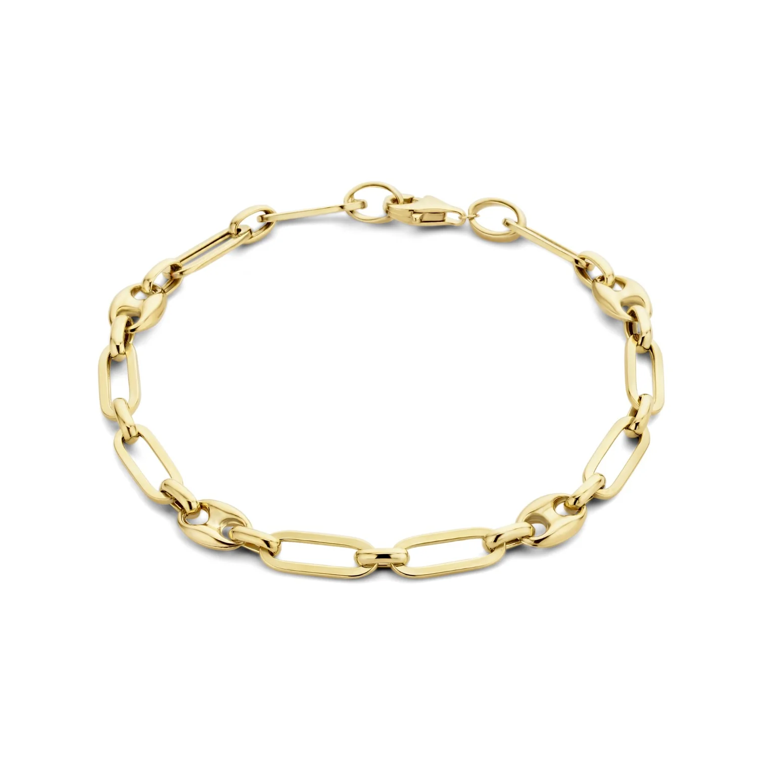 Isabel Bernard Cadeau d'Isabel 14 karaat gouden ketting en armband giftset met schakels IB90181 - Image 5