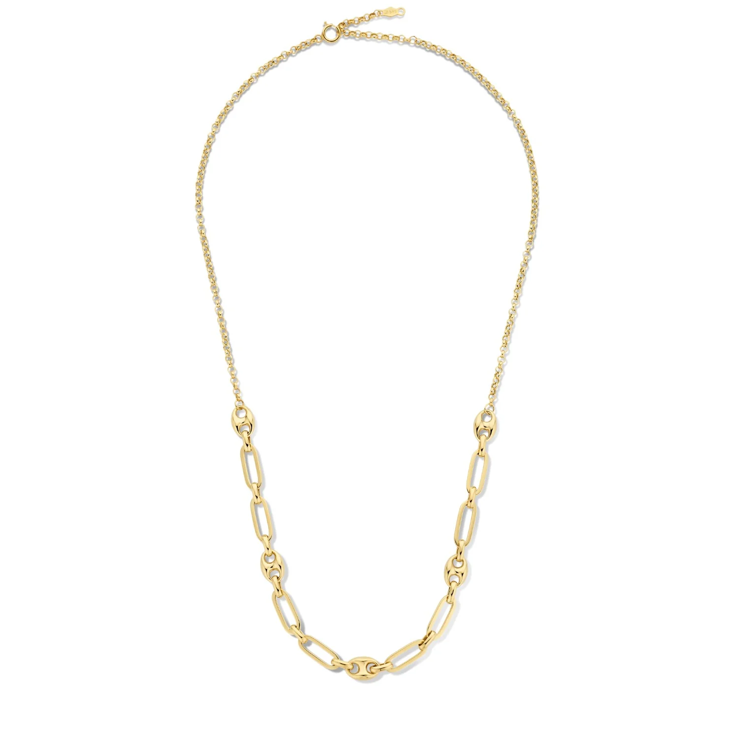 Isabel Bernard Cadeau d'Isabel 14 karaat gouden ketting en armband giftset met schakels IB90181 - Image 6