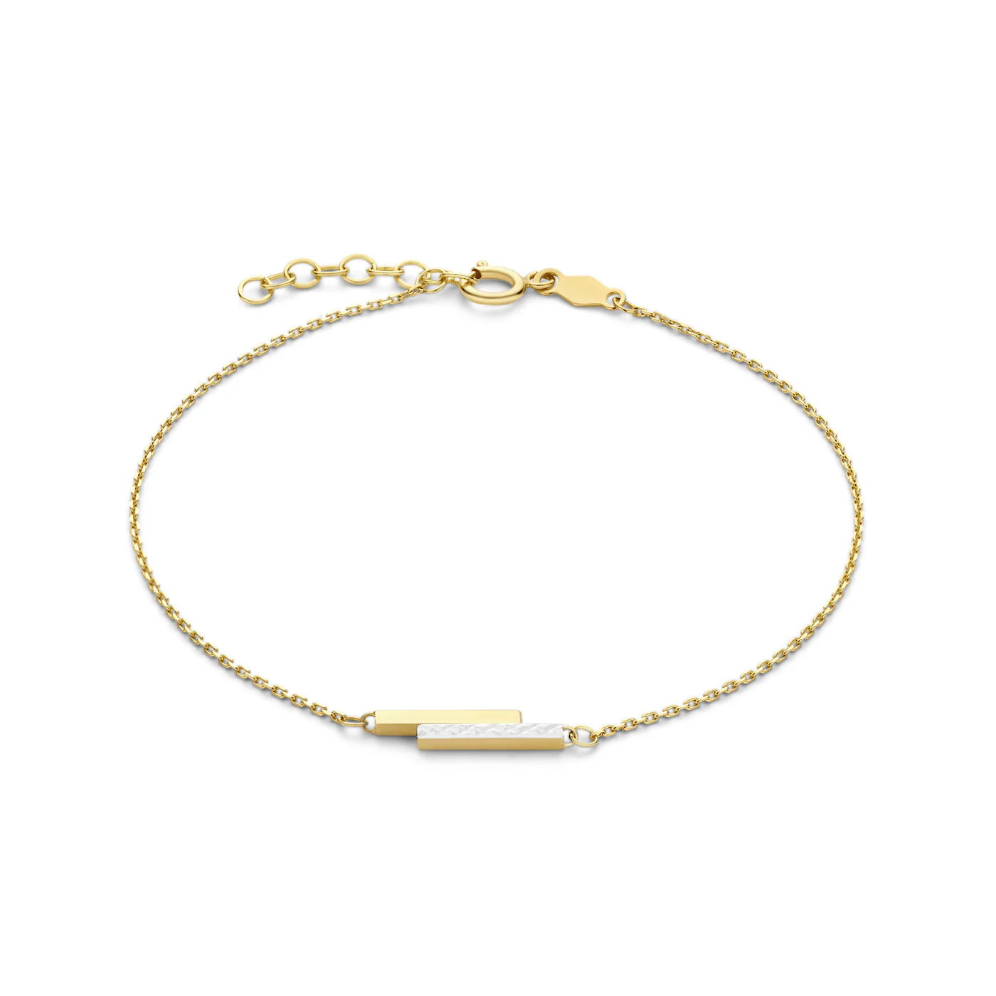 Isabel Bernard Cadeau d'Isabel 14 karaat gouden ketting en armband giftset met staafjes IB90189 - Image 5