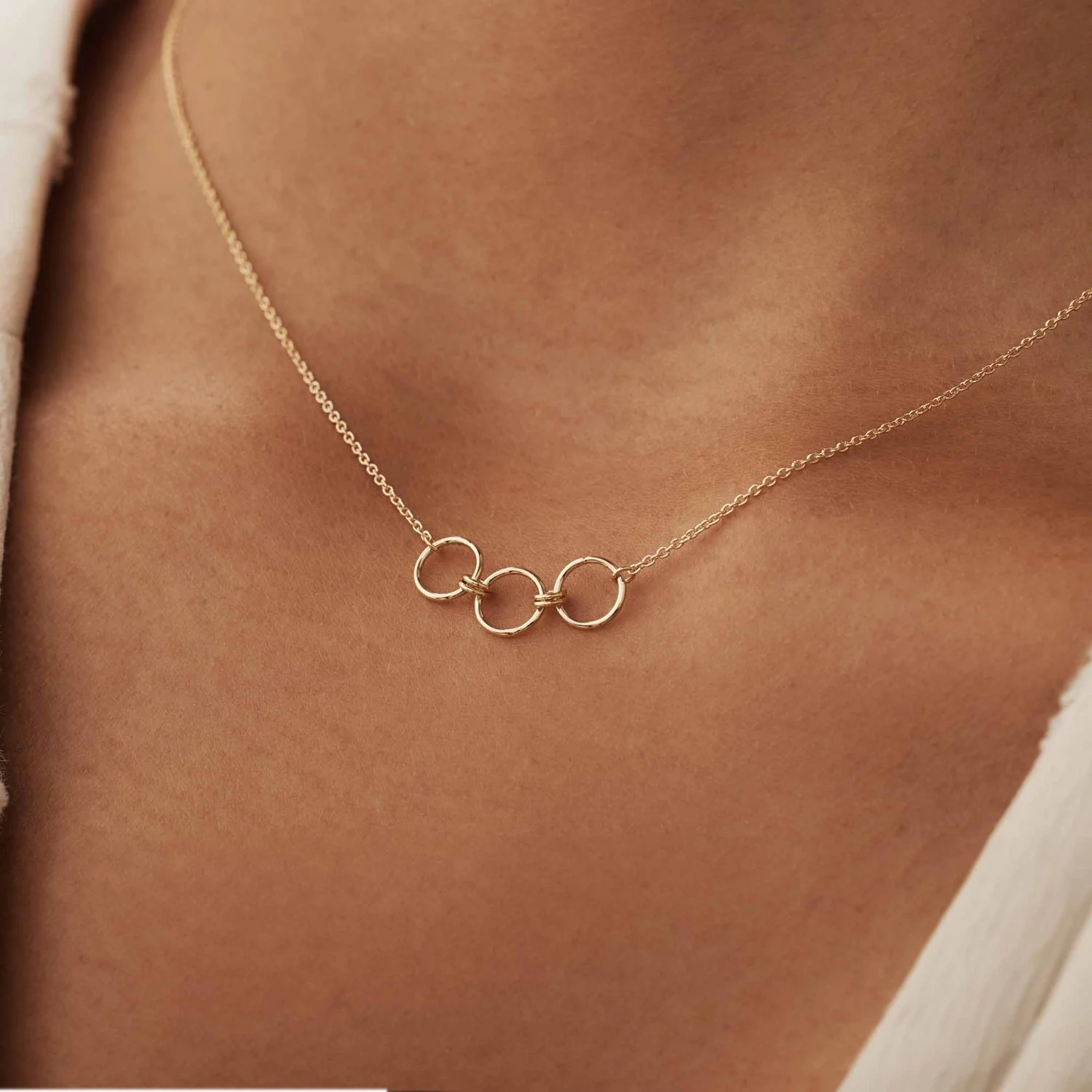 Isabel Bernard Cadeau d'Isabel 14 karaat gouden ketting en oorbellen giftset met ringen IB90180 - Image 2