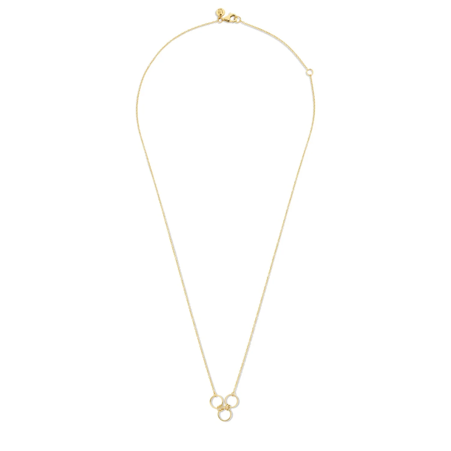 Isabel Bernard Cadeau d'Isabel 14 karaat gouden ketting en oorbellen giftset met ringen IB90180 - Image 7