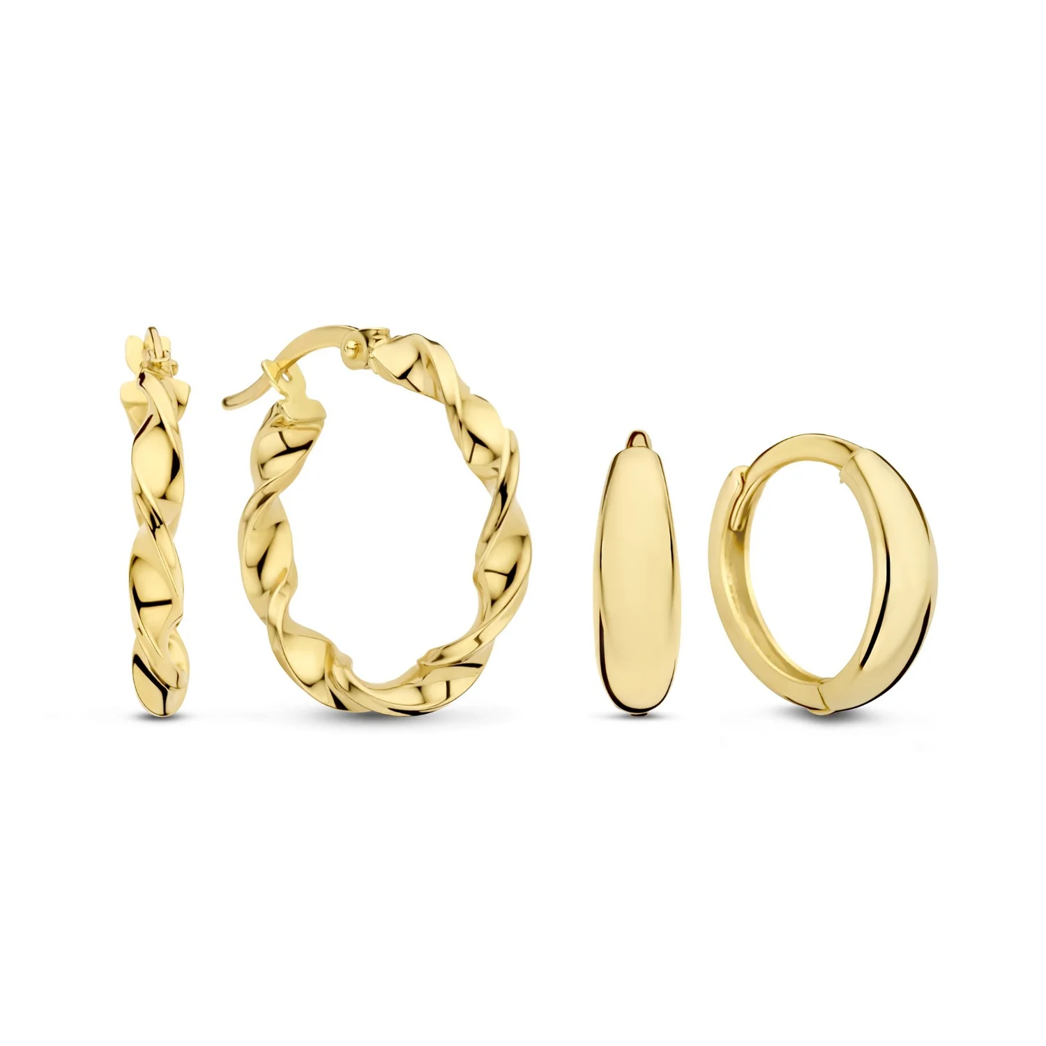 Isabel Bernard Cadeau d'Isabel 14 karaat gouden oorbellenset IB90176