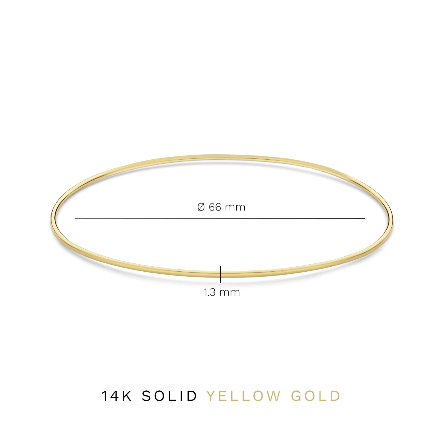 Isabel Bernard Cour d'Honneur Adora 14 Karaat Gouden Bangle IB320109 - Image 5