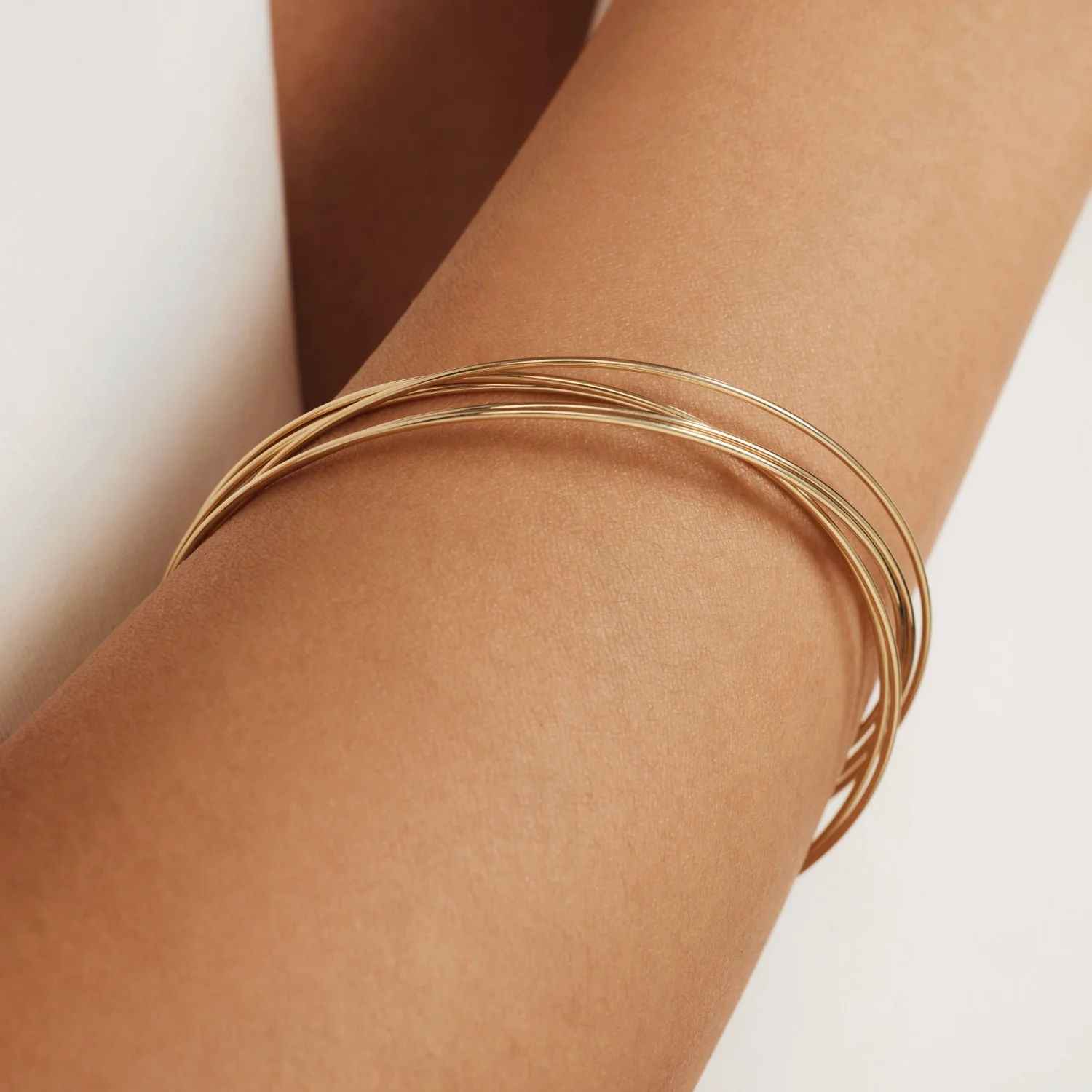 Isabel Bernard Cour d'Honneur Adora 14 Karaat Gouden Bangle Set IB320110 - Image 3