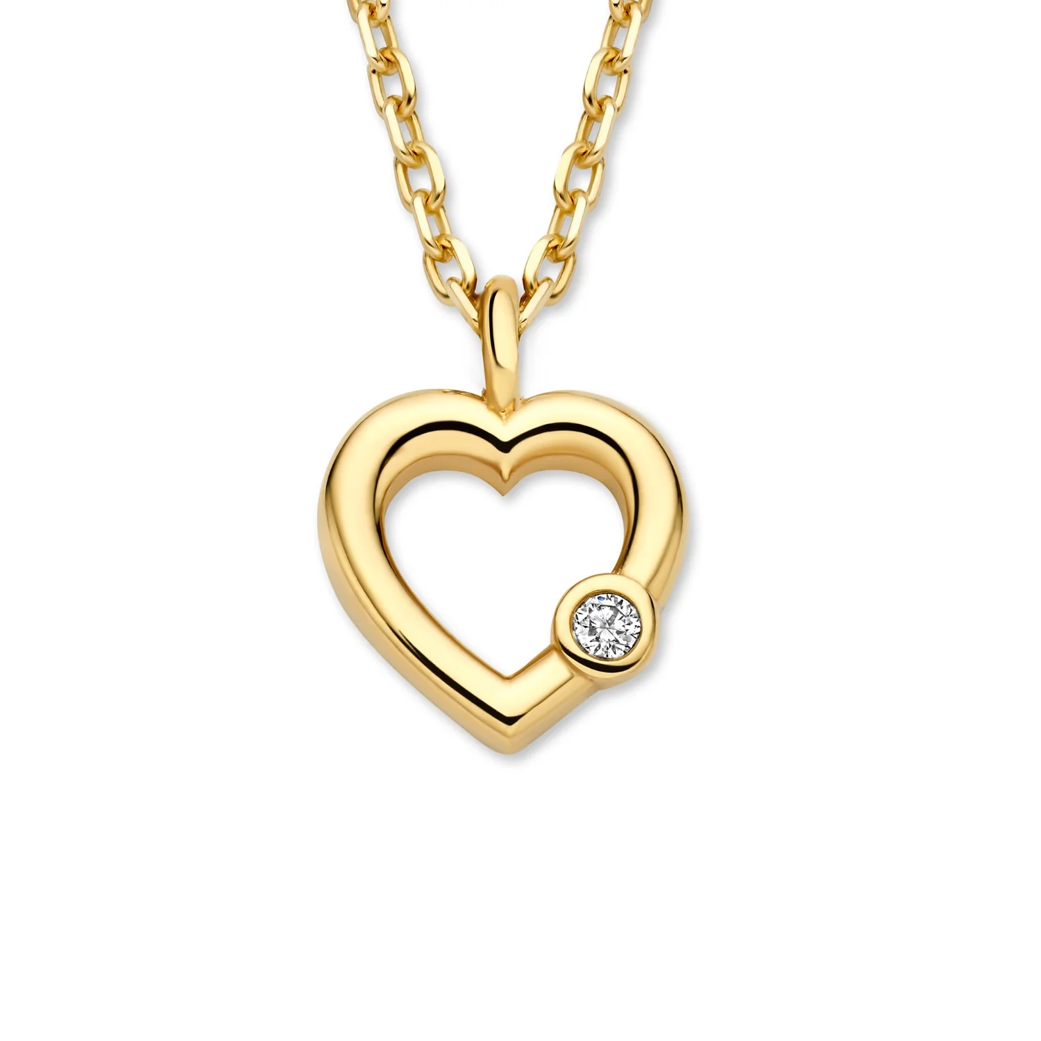 Isabel Bernard De La Paix Amore Ketting met Diamant 0.01 Karaat IBD350033 - Image 4