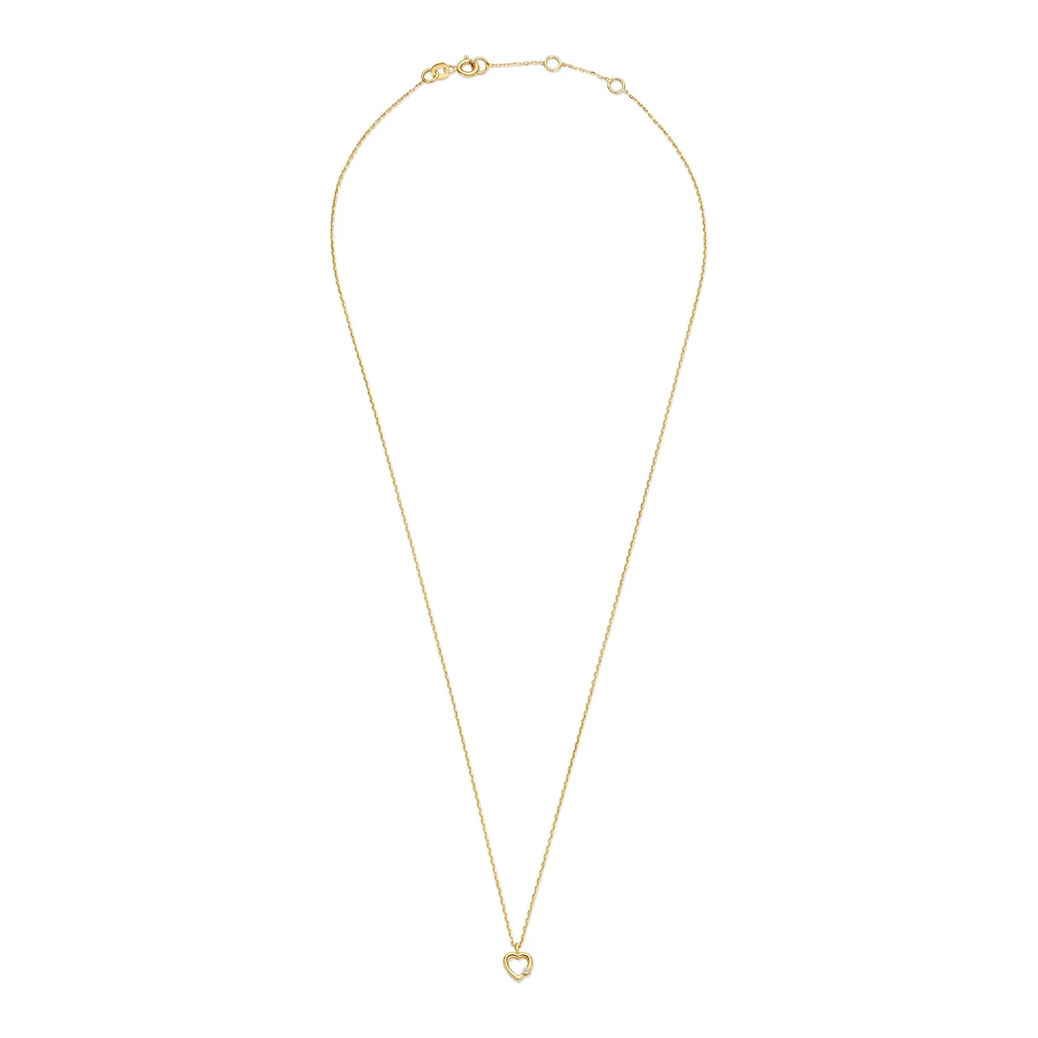 Isabel Bernard De La Paix Amore Ketting met Diamant 0.01 Karaat IBD350033 - Image 5