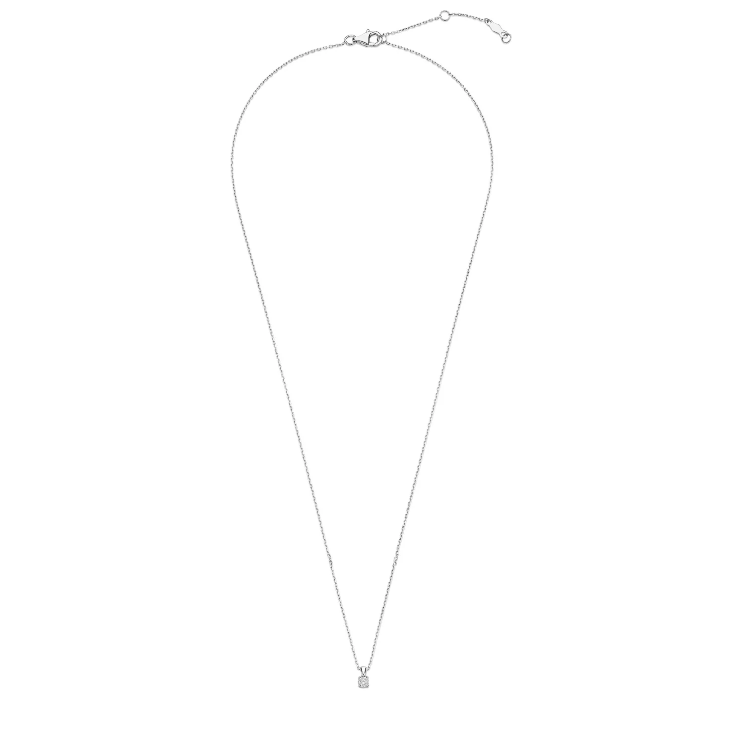 Isabel Bernard De la Paix Celesse 14 karaat witgouden collier | diamant 0.07 ct | IBD350005 - Image 6