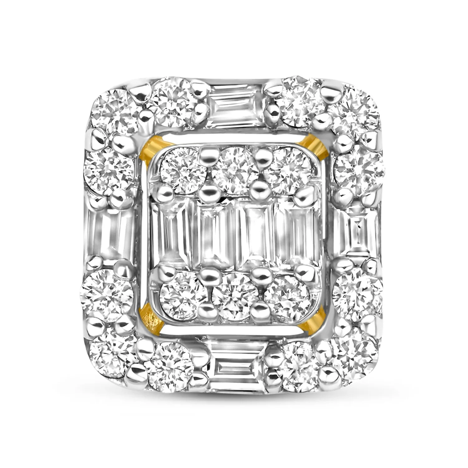 Isabel Bernard De la Paix Elena 14 karaat gouden oorknoppen met diamant 0.25 ct IBD360032 - Image 4