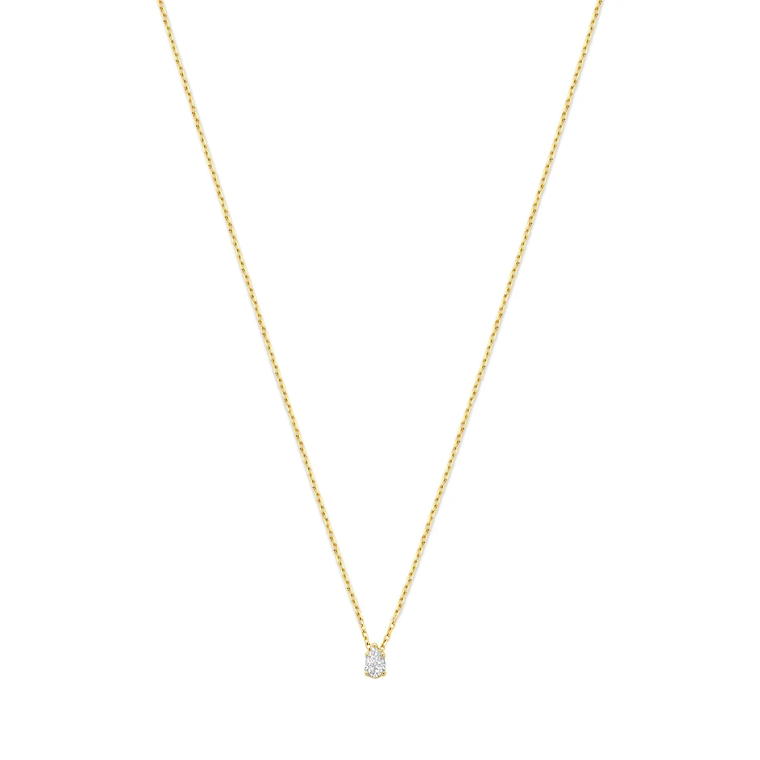 Isabel Bernard De la Paix Eloise 14 karaat gouden collier met diamant 0.1 karaat IBD350025