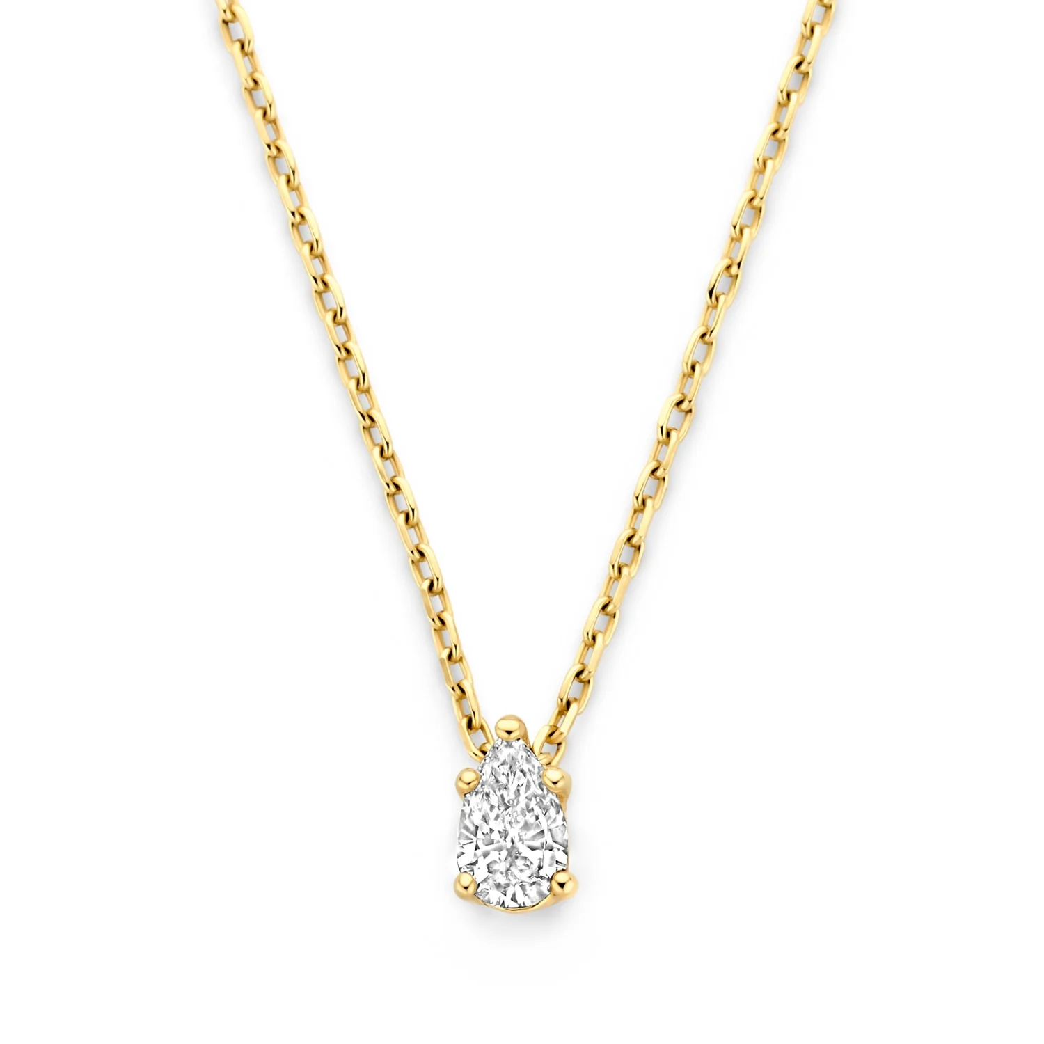 Isabel Bernard De la Paix Eloise 14 karaat gouden collier met diamant 0.1 karaat IBD350025 - Image 6