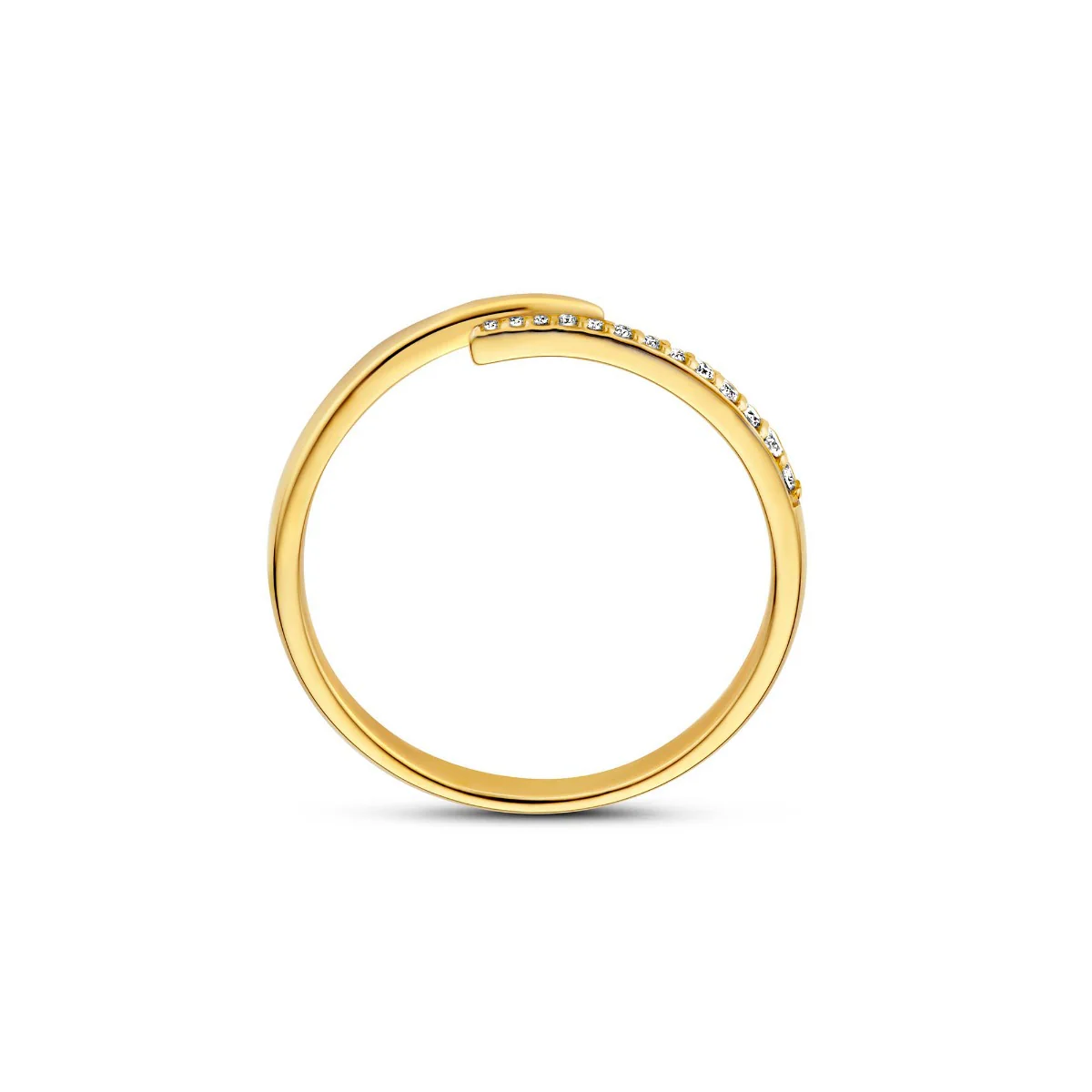 Isabel Bernard De la Paix Flavie 14 karaat gouden ring met diamant 0.08 ct IBD330034-54 - Image 6