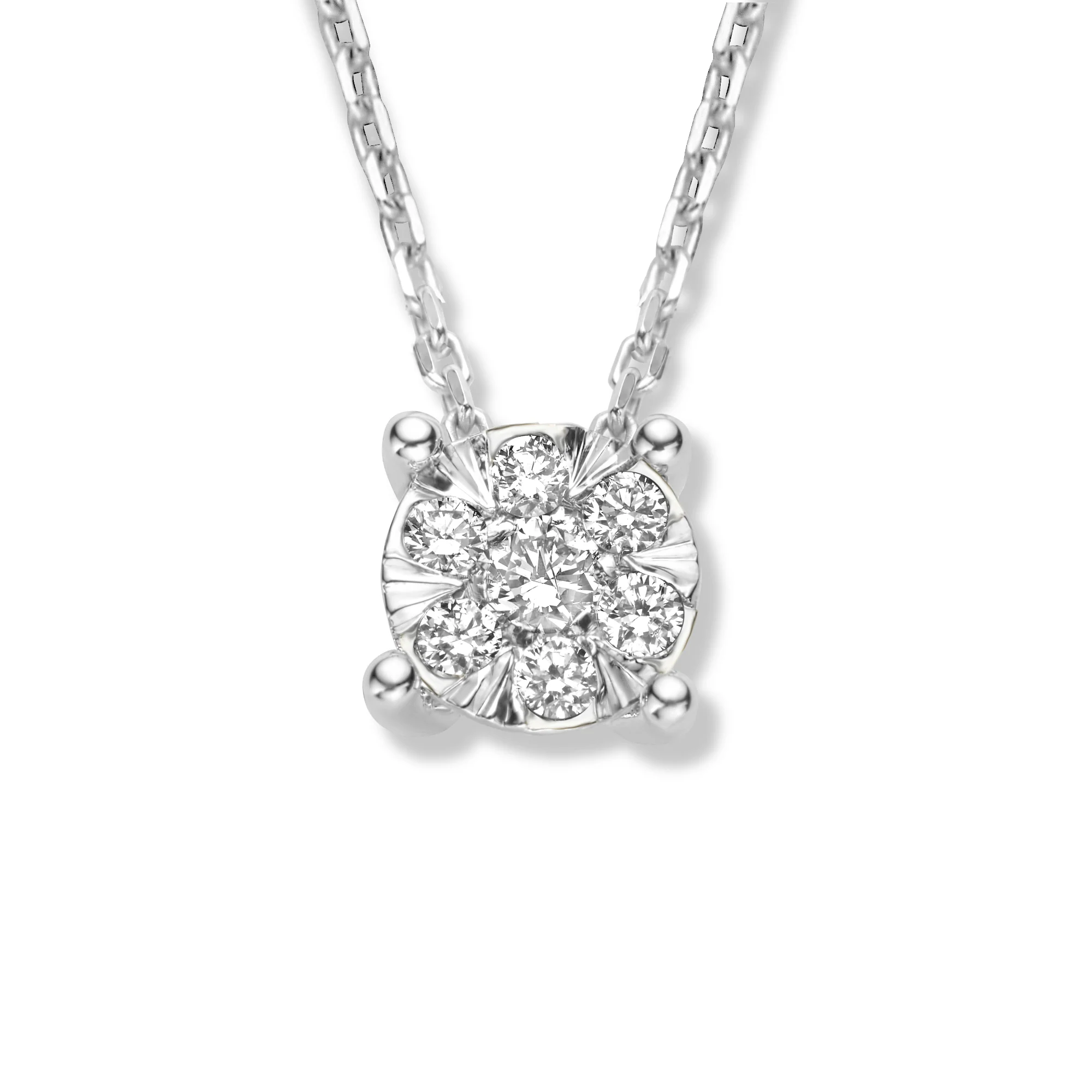 Isabel Bernard De la Paix Hanaé 14 karaat witgouden collier | diamant 0.14 ct | IBD350010 - Image 5