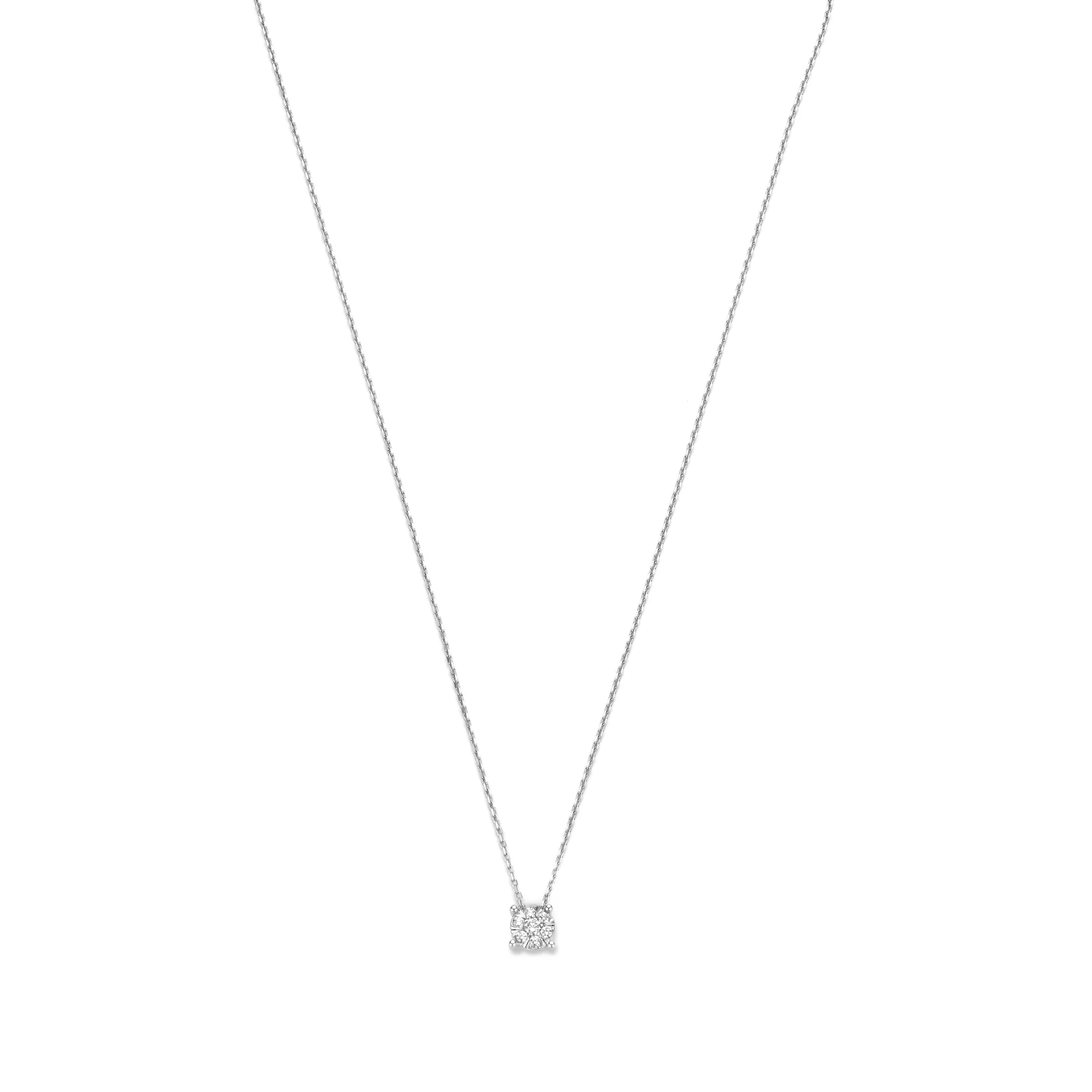 Isabel Bernard De la Paix Hanaé 14 karaat witgouden collier | diamant 0.14 ct | IBD350010 - Image 6
