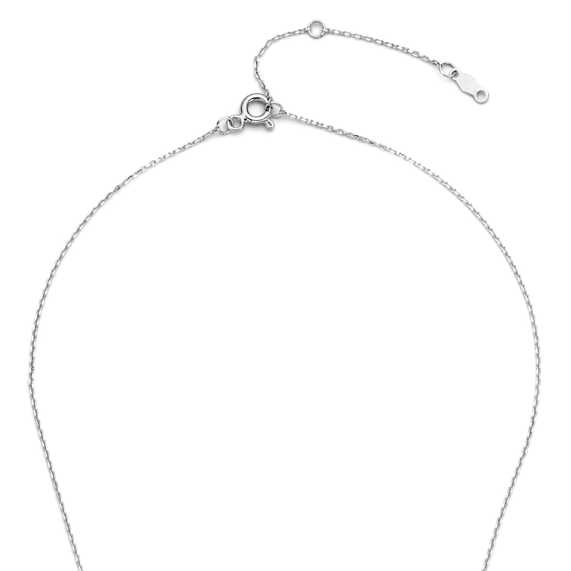 Isabel Bernard De la Paix Hanaé 14 karaat witgouden collier | diamant 0.14 ct | IBD350010 - Image 8