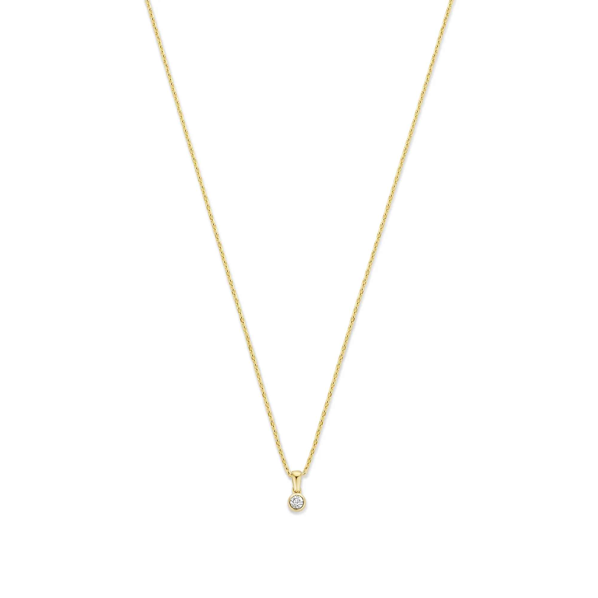 Isabel Bernard De La Paix Inaya 14 Karaat Gouden Collier | Diamant 0.01 ct | IBD350021