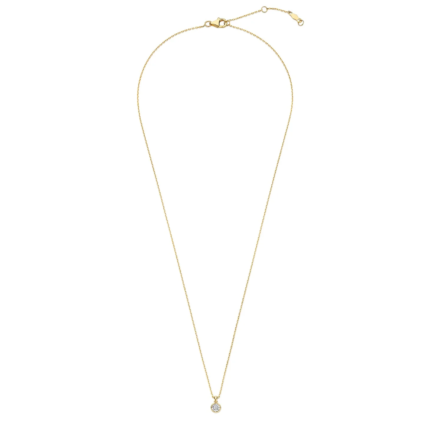 Isabel Bernard De La Paix Inaya 14 Karaat Gouden Collier | Diamant 0.03 ct | IBD350019 - Image 7