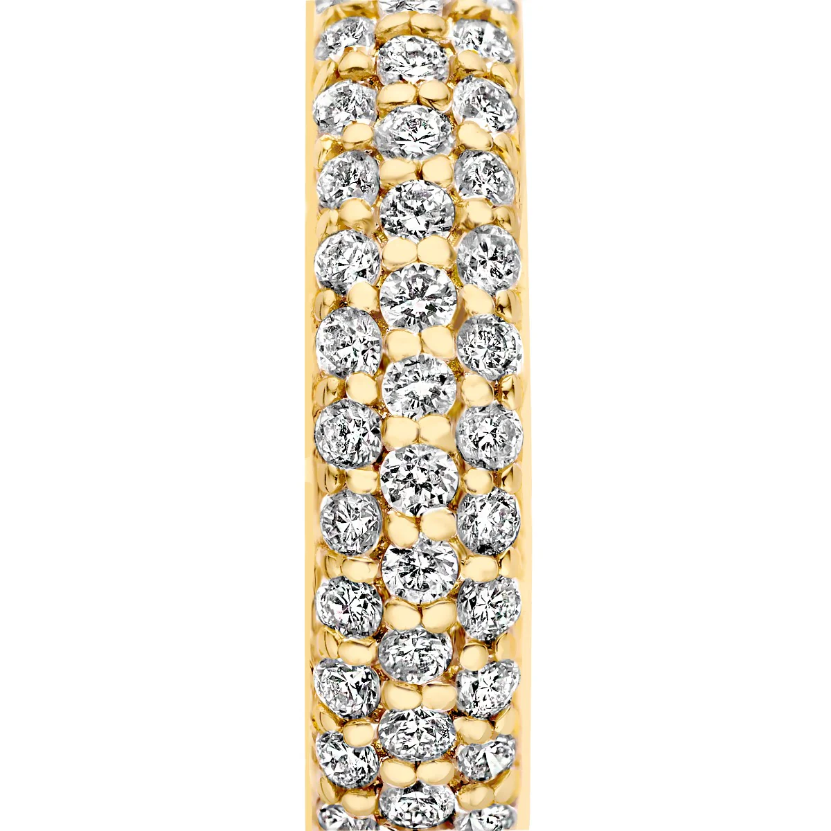 Isabel Bernard De la Paix Laure 14 karaat gouden oorringen met Diamant 0.25 karaat IBD360030 - Image 4