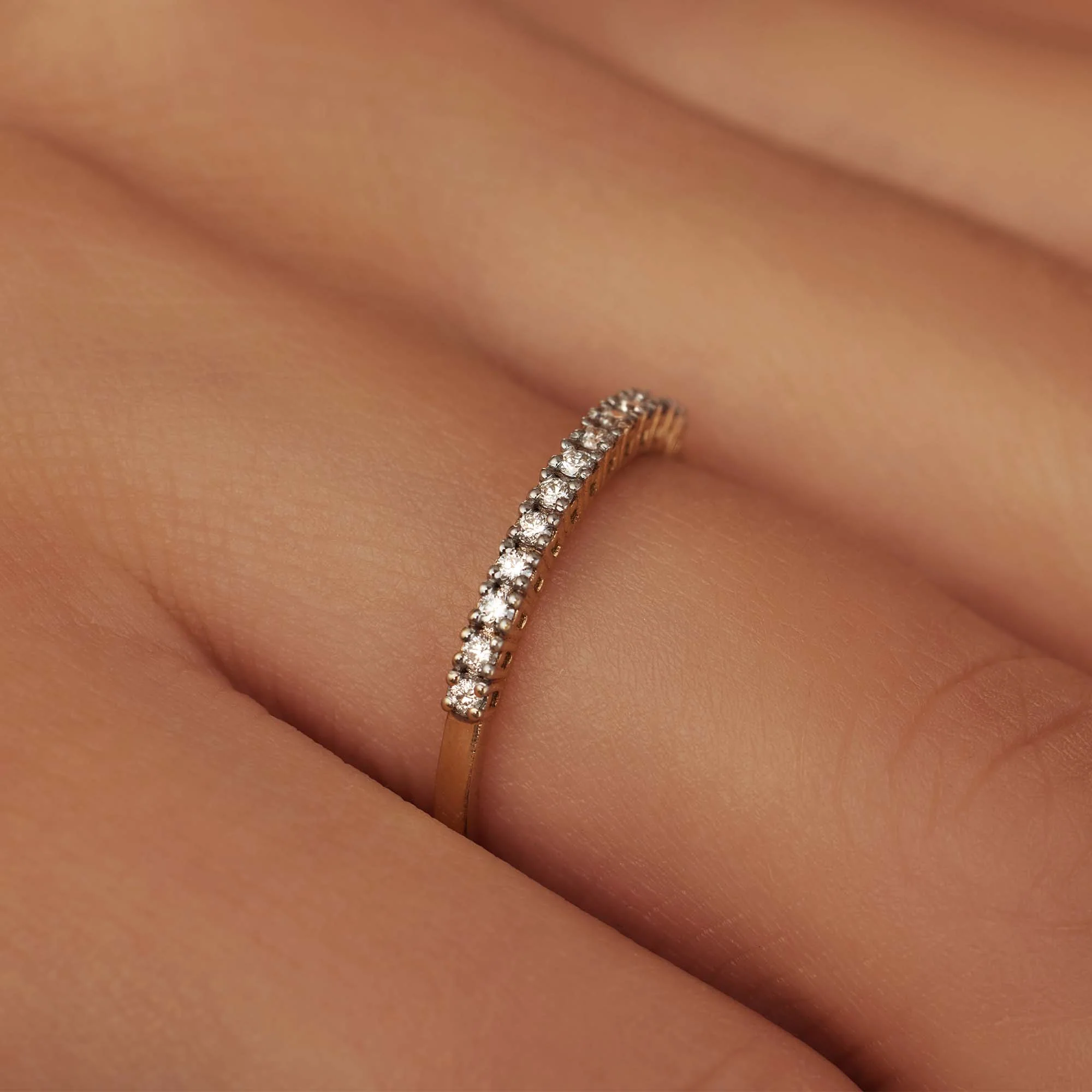 Isabel Bernard De la Paix Madeline 14 karaat gouden ring met diamant 0.18 ct IBD330023-54 - Image 3