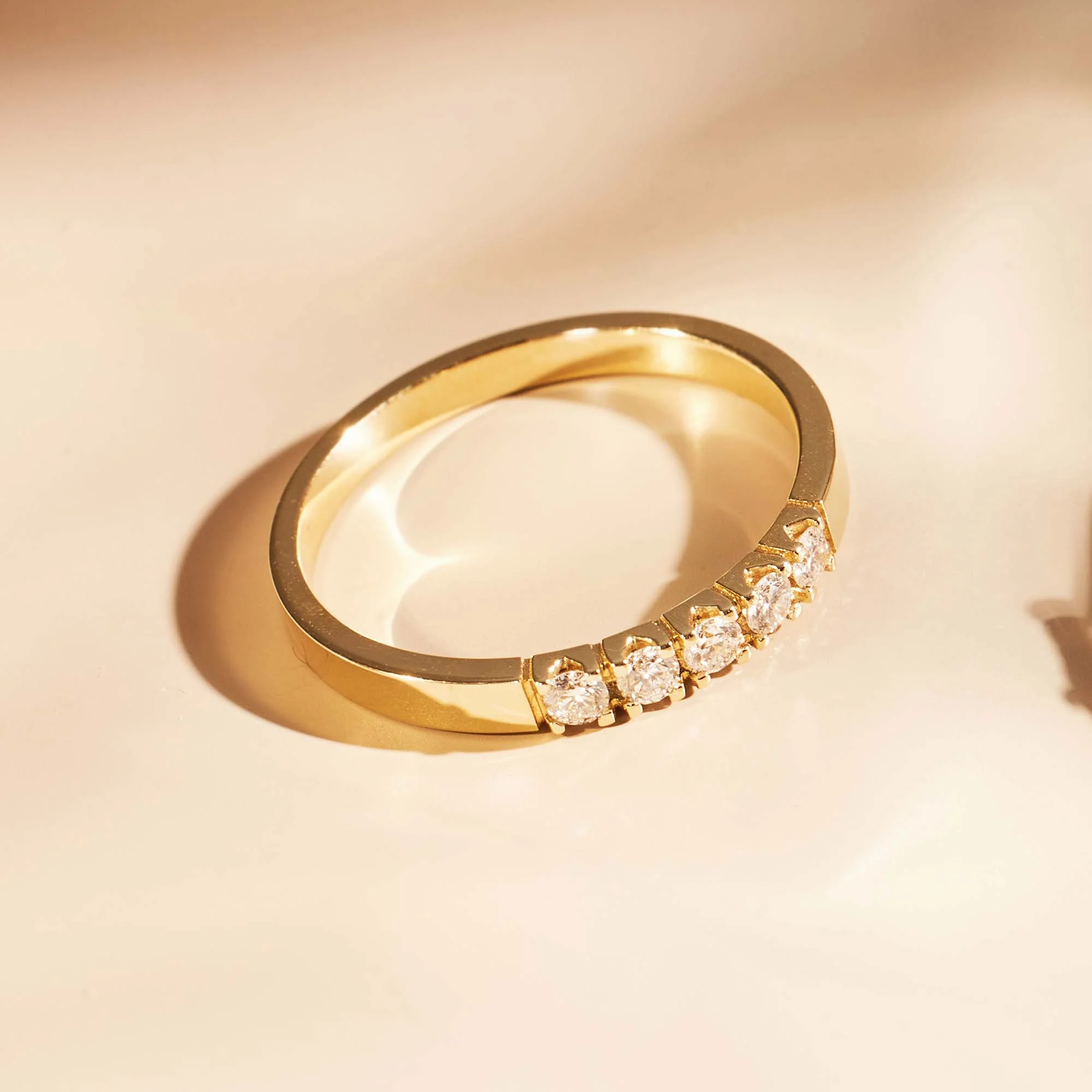 Isabel Bernard De la Paix Madeline 14 karaat gouden ring | diamant 0.20 ct | IBD330018-48 - Image 6
