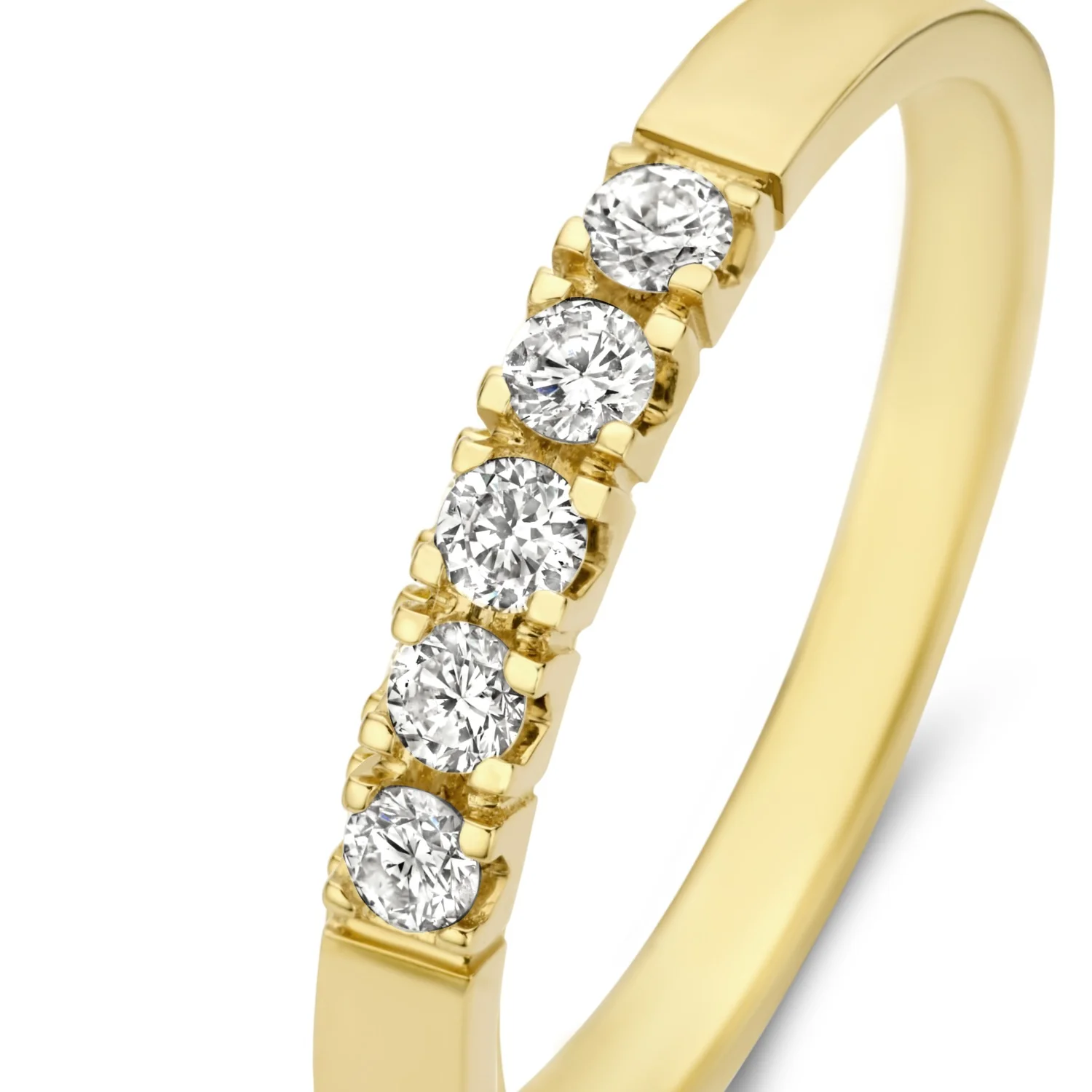 Isabel Bernard De la Paix Madeline 14 karaat gouden ring | diamant 0.20 ct | IBD330018-48 - Image 7