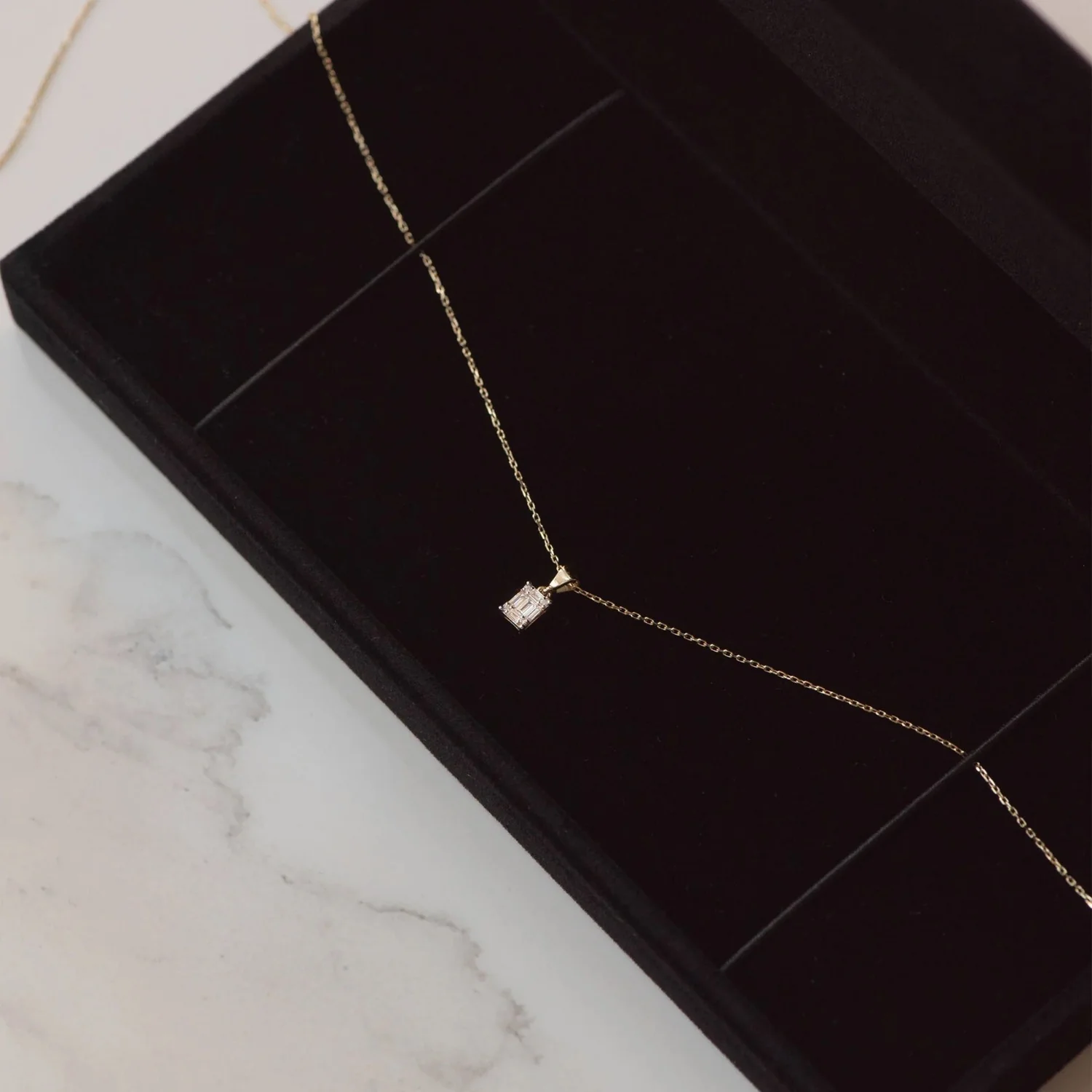 Isabel Bernard De la Paix Maxime 14 Karaat Gouden Collier | Diamant 0.11 ct | IBD350017 - Image 10