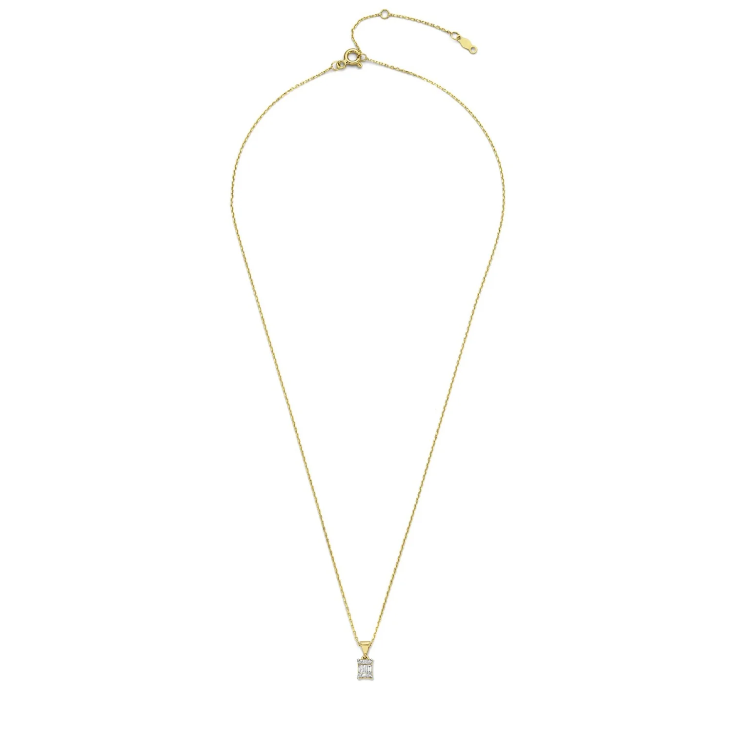 Isabel Bernard De la Paix Maxime 14 Karaat Gouden Collier | Diamant 0.11 ct | IBD350017 - Image 7