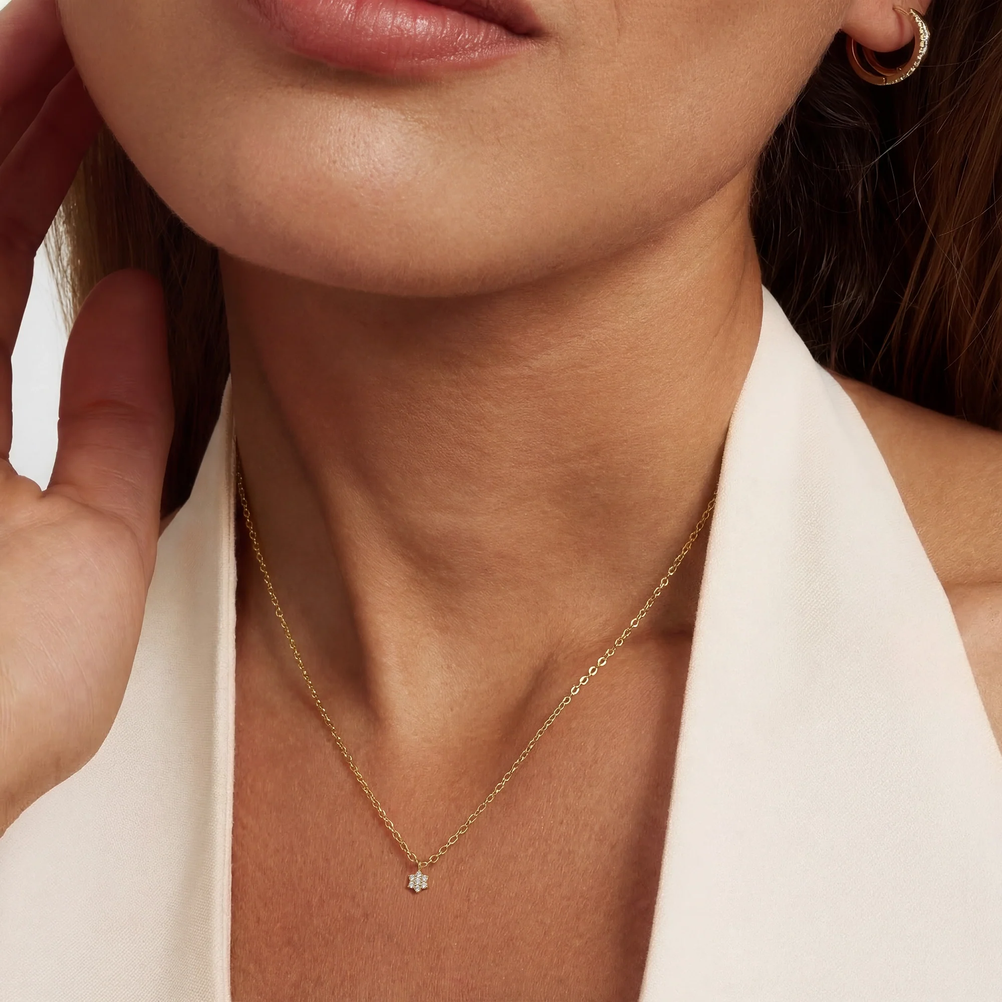 Isabel Bernard De La Paix Romee Ketting met Diamanten 0.07 Karaat IBD350034 - Image 2