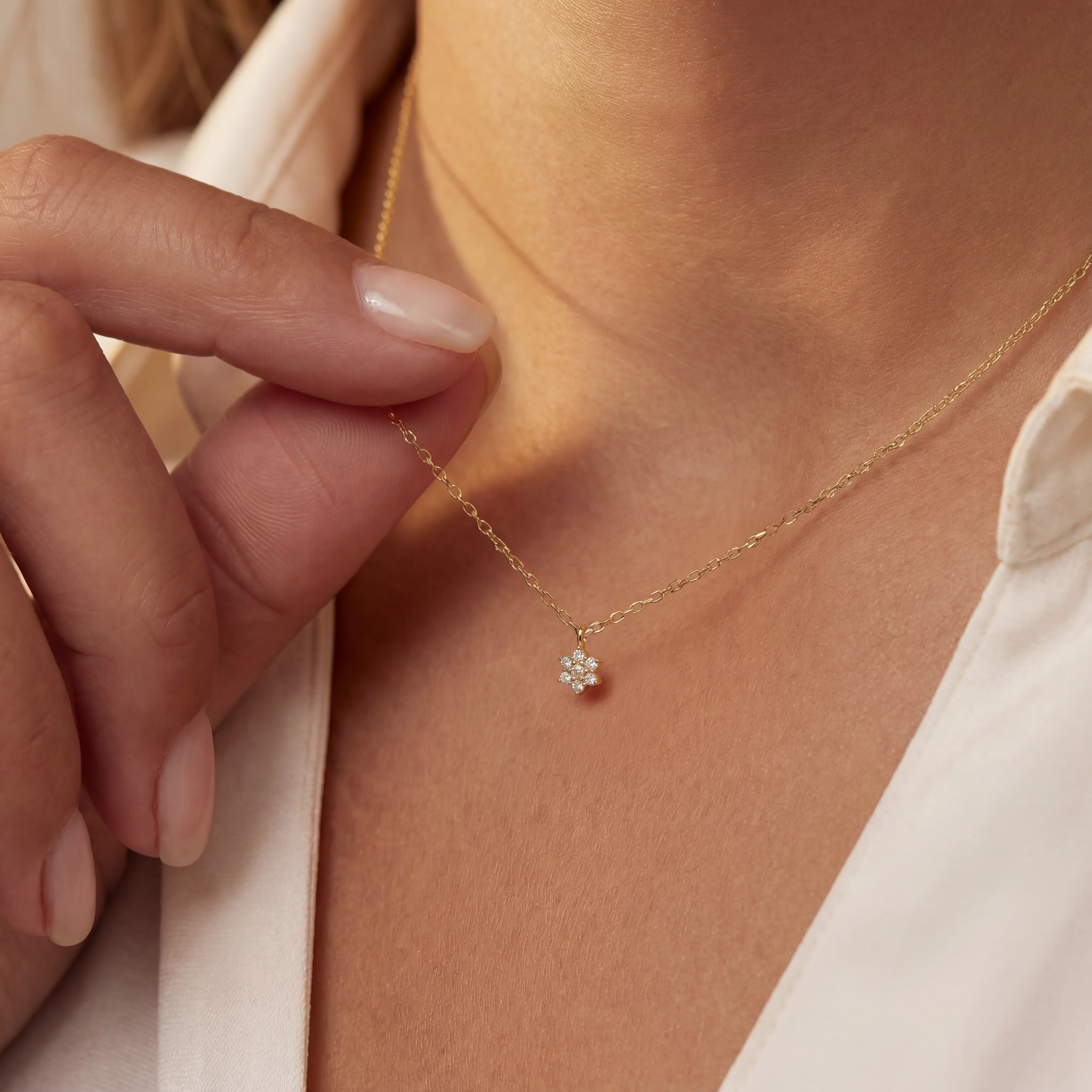 Isabel Bernard De La Paix Romee Ketting met Diamanten 0.07 Karaat IBD350034 - Image 3