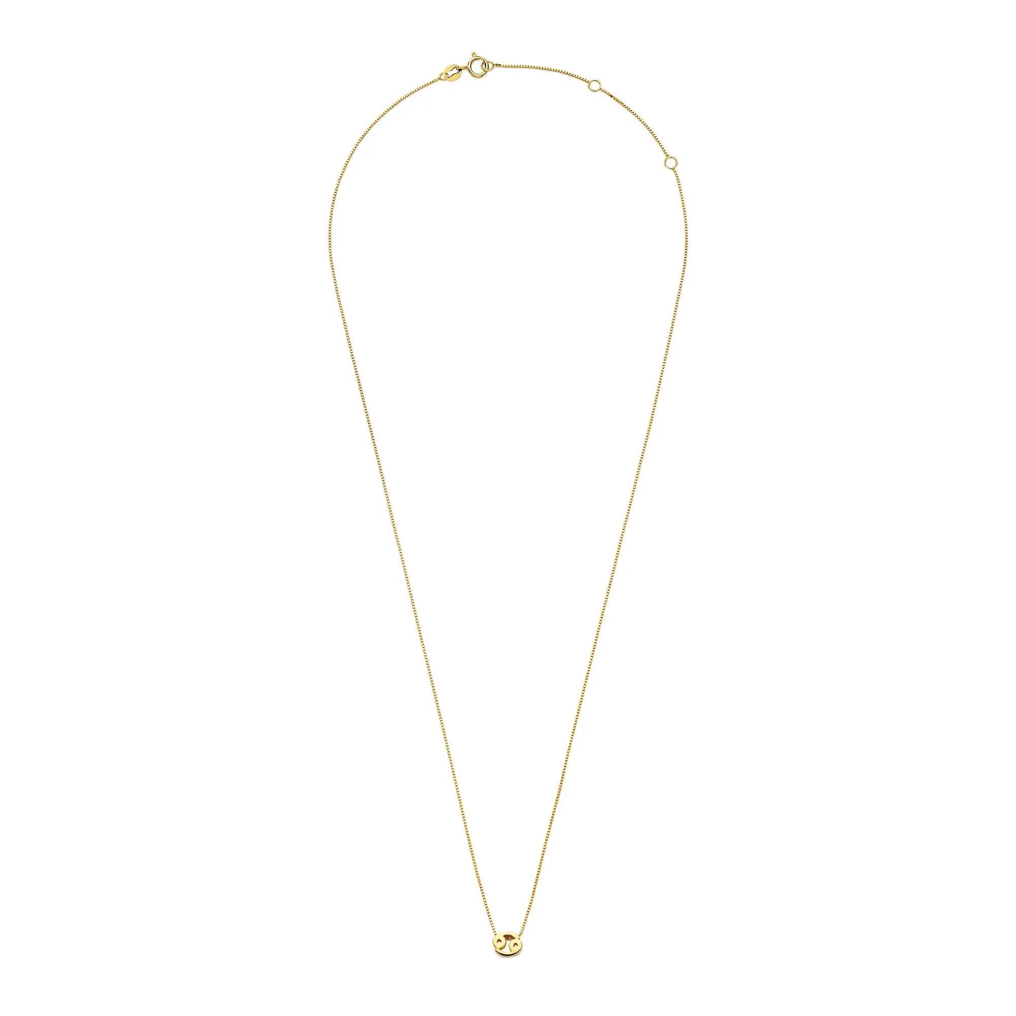 Isabel Bernard Étoiles d’Or Cancer 14 Carat Gold Venetian Necklace With Horoscope IB340181 - Image 5
