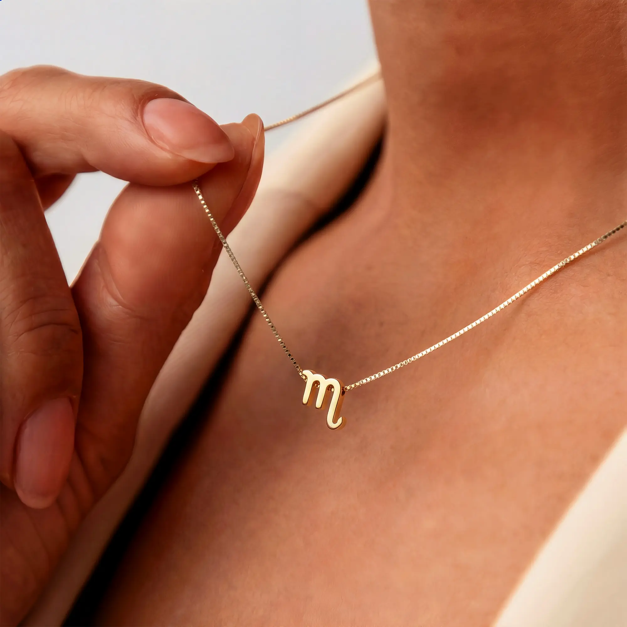 Isabel Bernard Étoiles d’Or Scorpio 14 Carat Gold Venetian Necklace With Horoscope IB340185 - Image 2