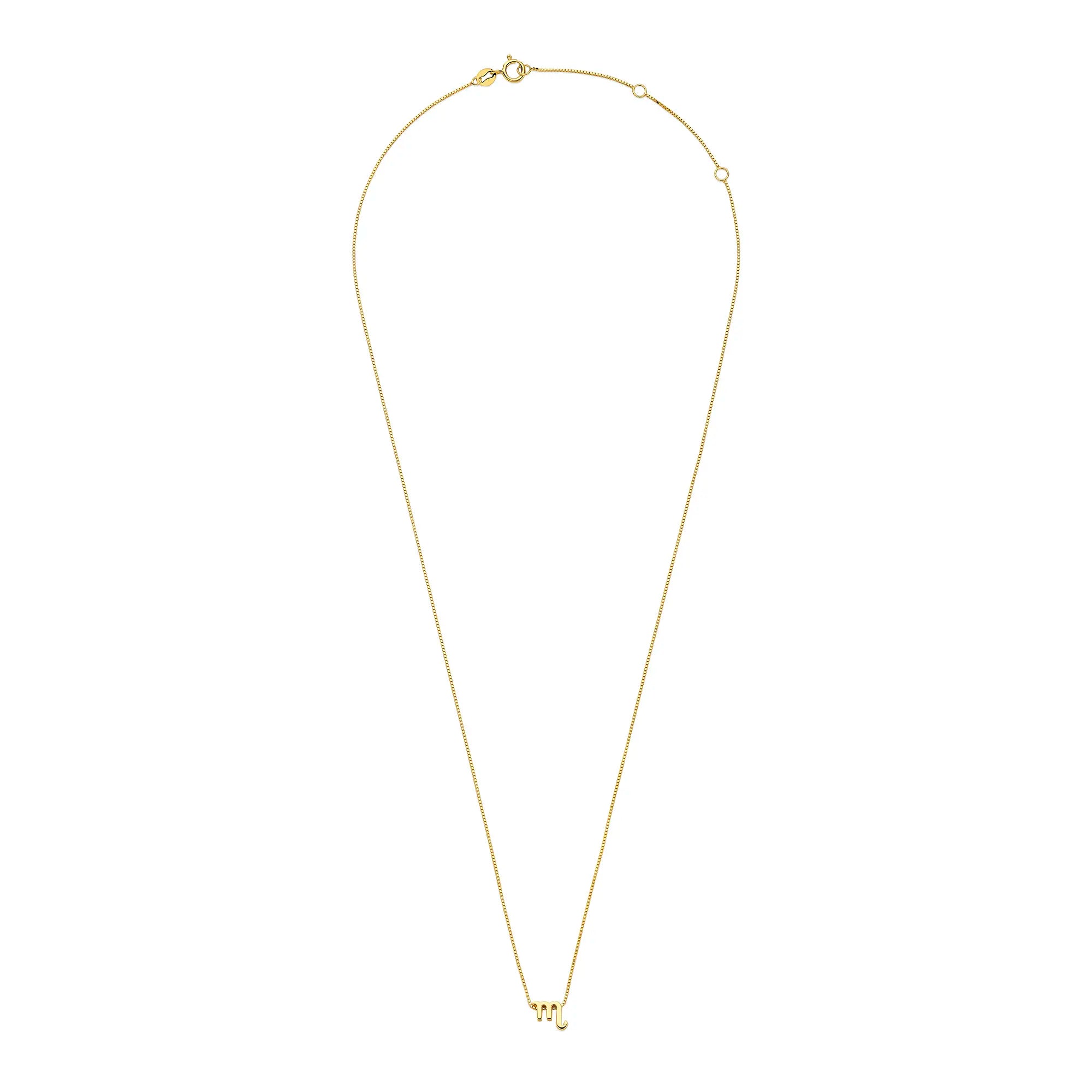 Isabel Bernard Étoiles d’Or Scorpio 14 Carat Gold Venetian Necklace With Horoscope IB340185 - Image 3