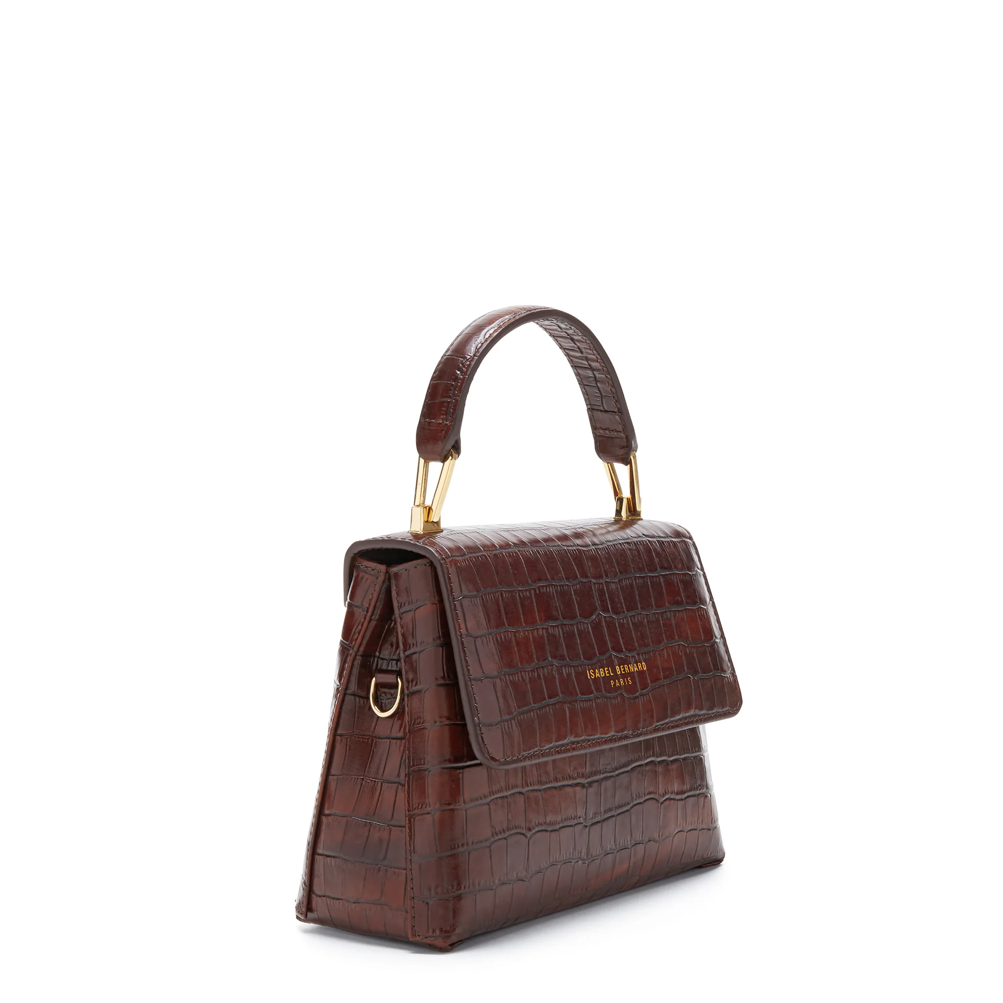 Isabel Bernard Femme Forte Heline Croco Bruine Handtas IB21013 - Image 5