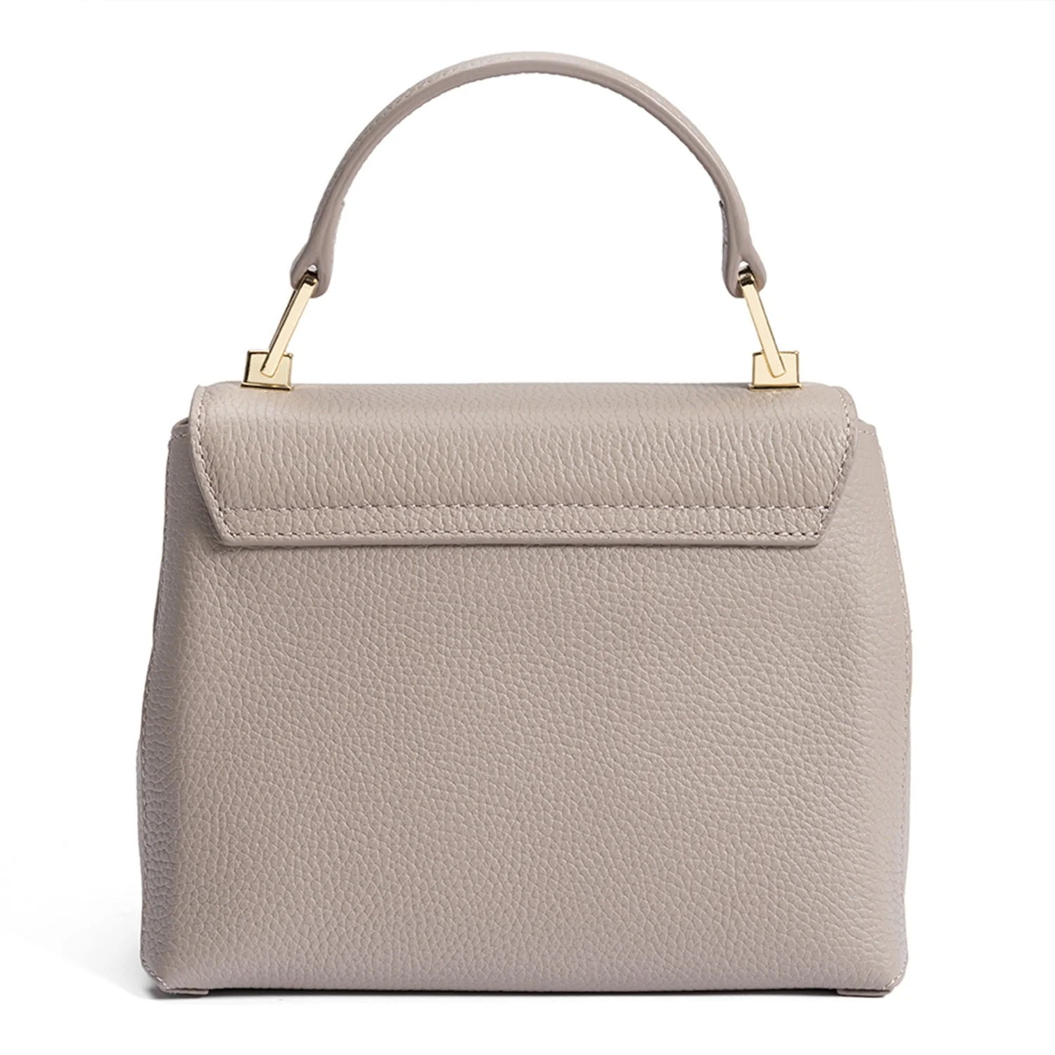 Isabel Bernard Femme Forte Heline Taupe Handtas van Kalfsleer IB21039 - Image 6