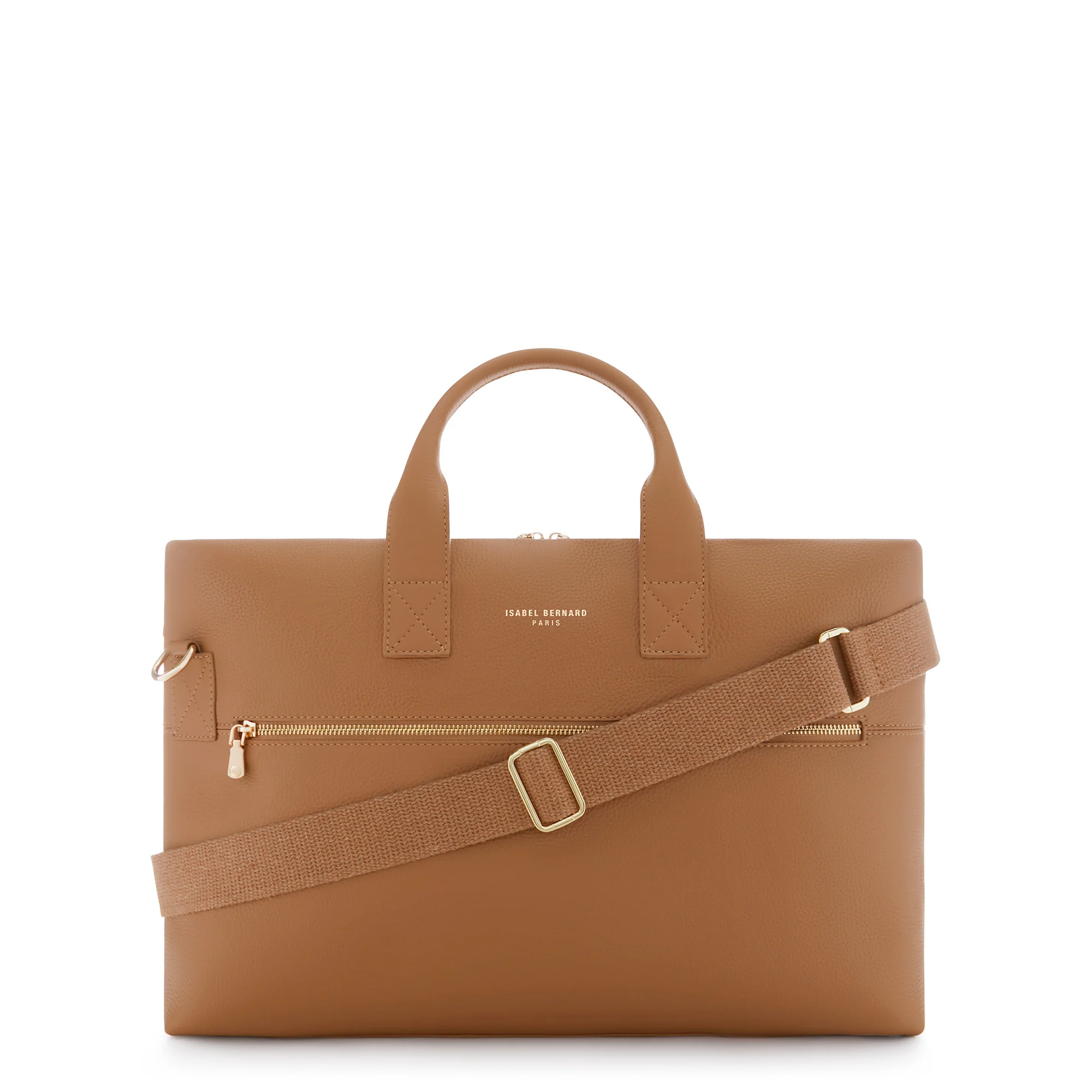 Isabel Bernard Honoré Anique Camel Kalfsleren Handtas IB25062