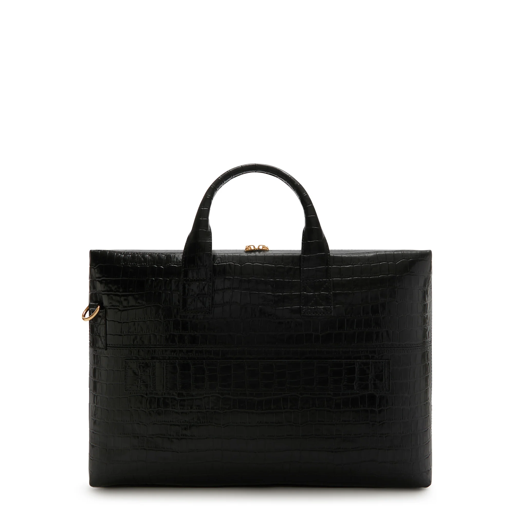 Isabel Bernard Honoré Anique Croco Zwarte Kalfsleren Handtas IB25072 - Image 5