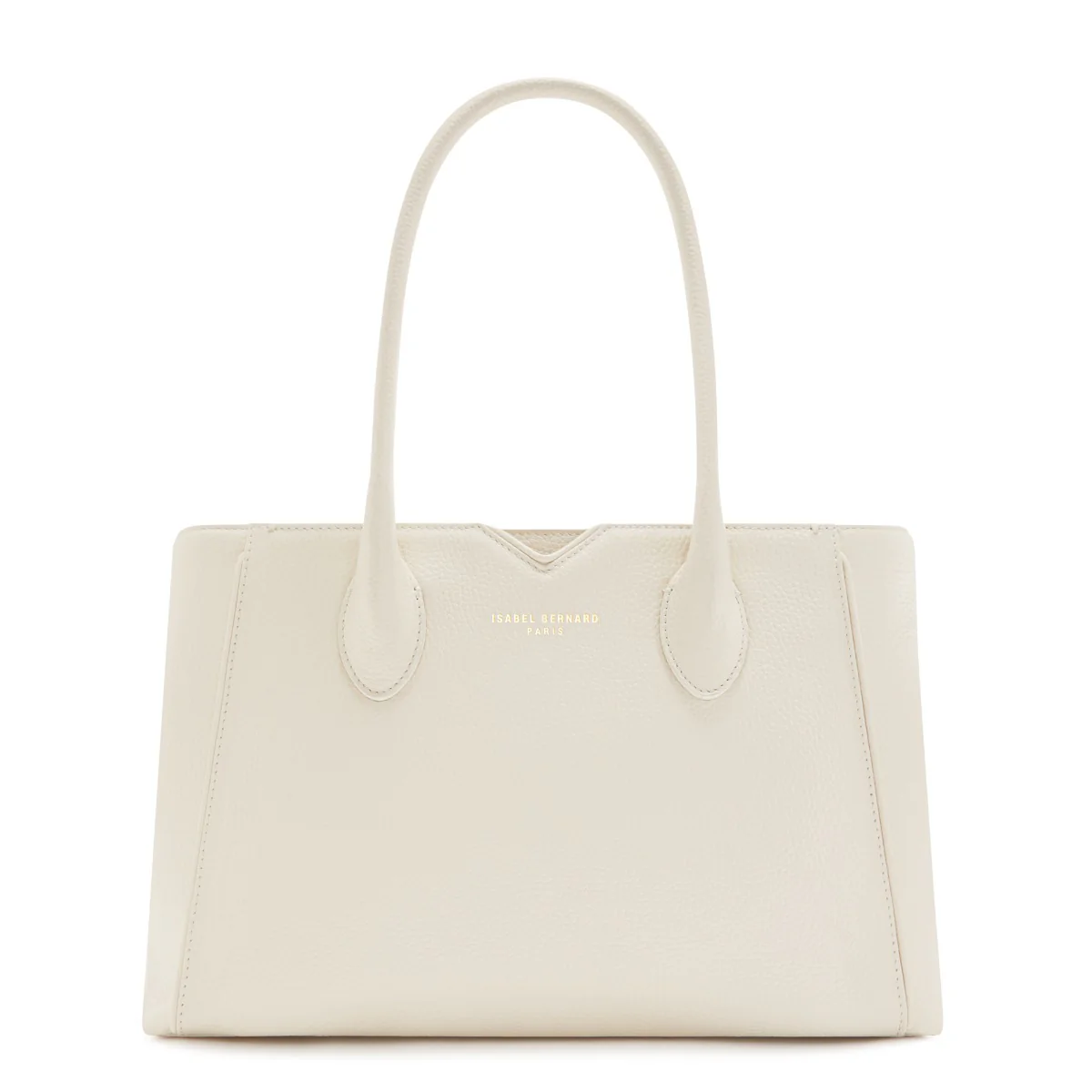 Isabel Bernard Honoré Cloe Midi Crème me Kalfsleren Handtas IB25082-070