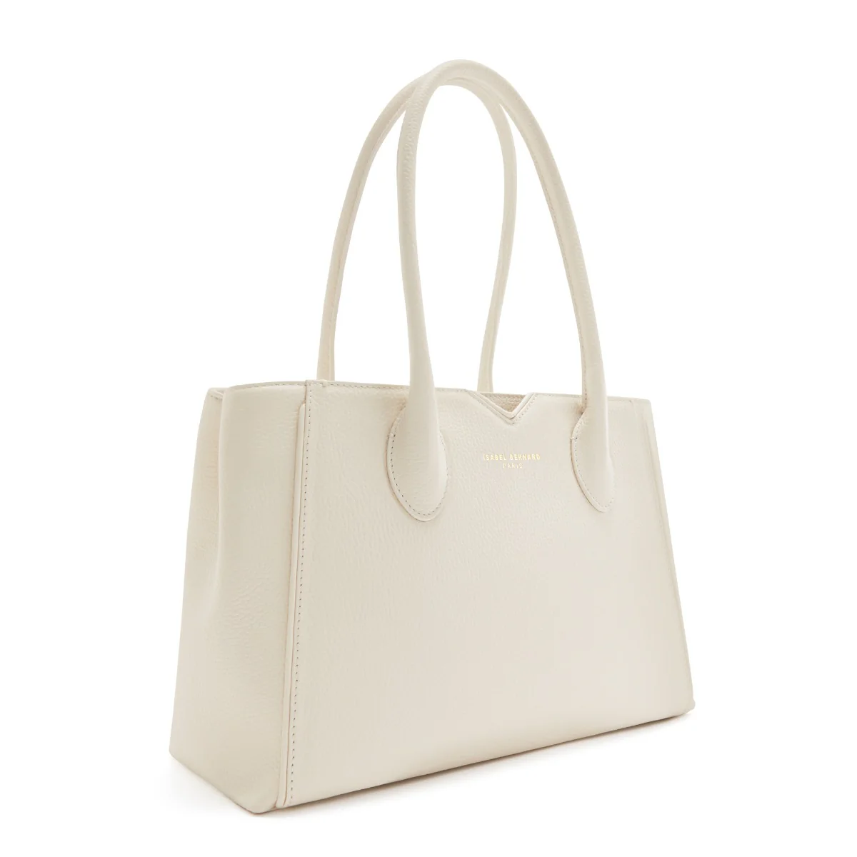 Isabel Bernard Honoré Cloe Midi Crème me Kalfsleren Handtas IB25082-070 - Image 4