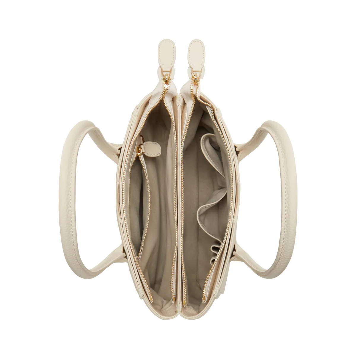 Isabel Bernard Honoré Cloe Midi Crème me Kalfsleren Handtas IB25082-070 - Image 7