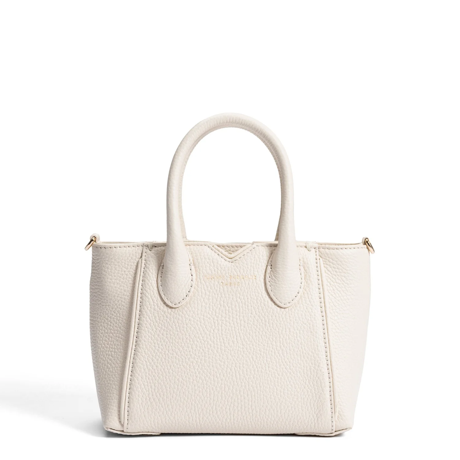 Isabel Bernard Honoré Cloe Mini Crème me Kalfsleren Handtas IB21124-070