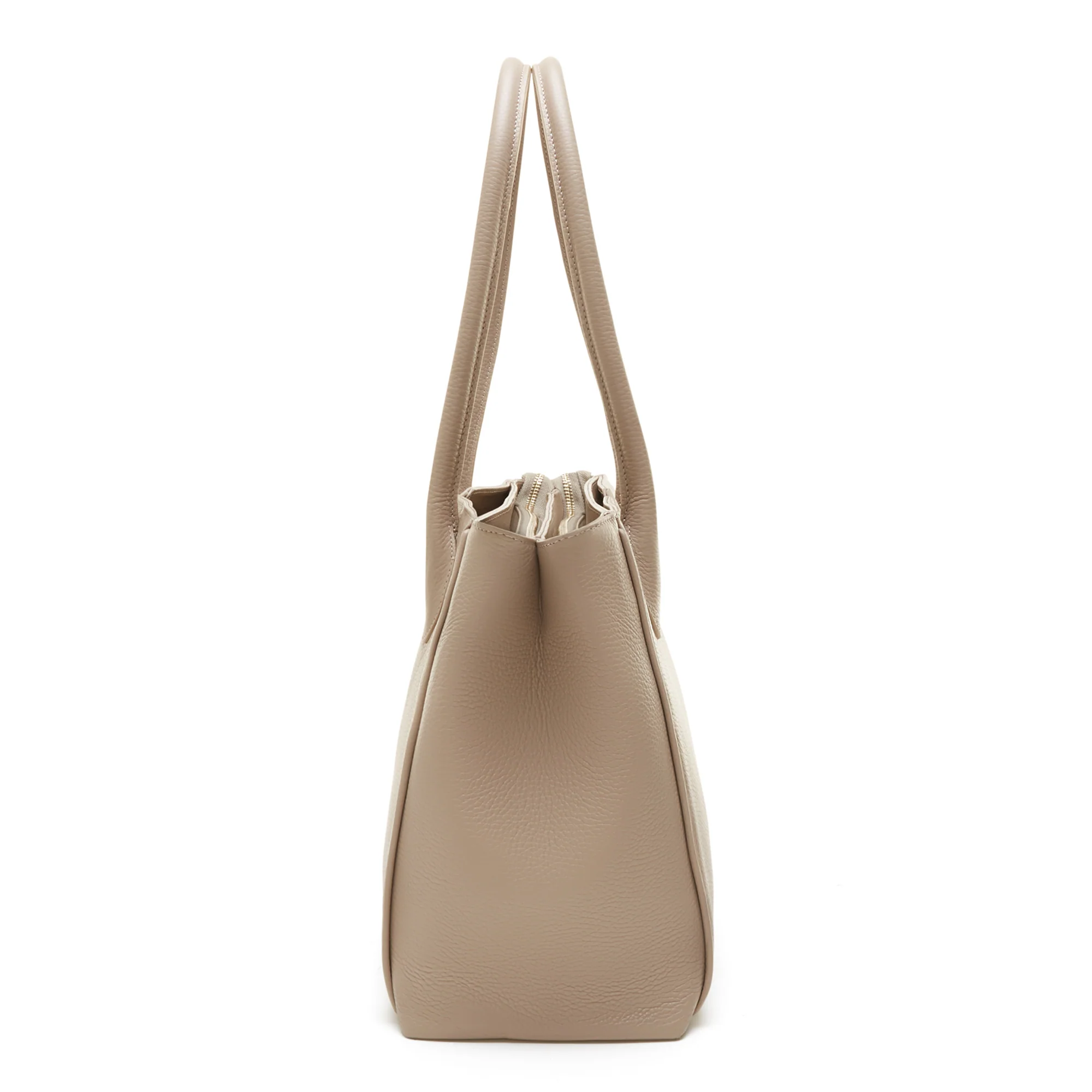 Isabel Bernard Honoré Cloe Taupe Handtas van Kalfsleer IB25016 - Image 4