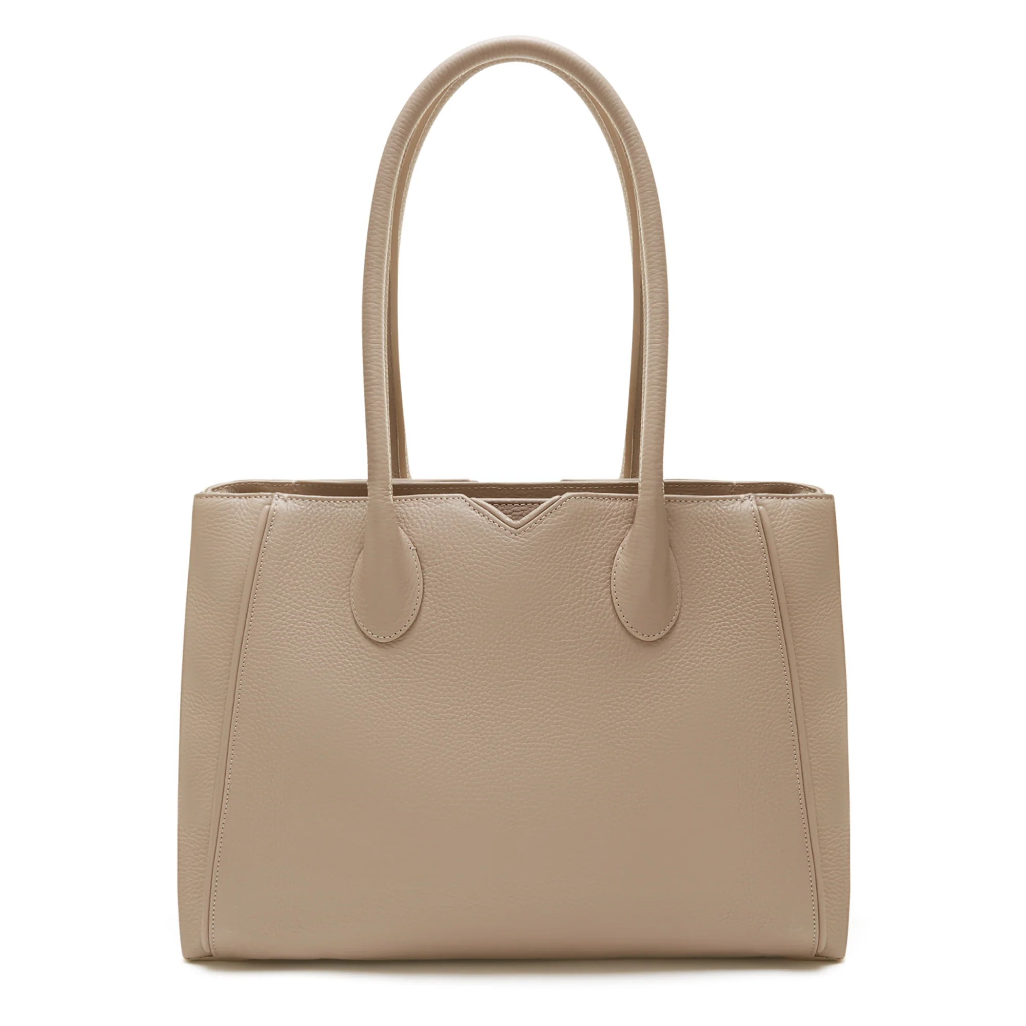 Isabel Bernard Honoré Cloe Taupe Handtas van Kalfsleer IB25016 - Image 5