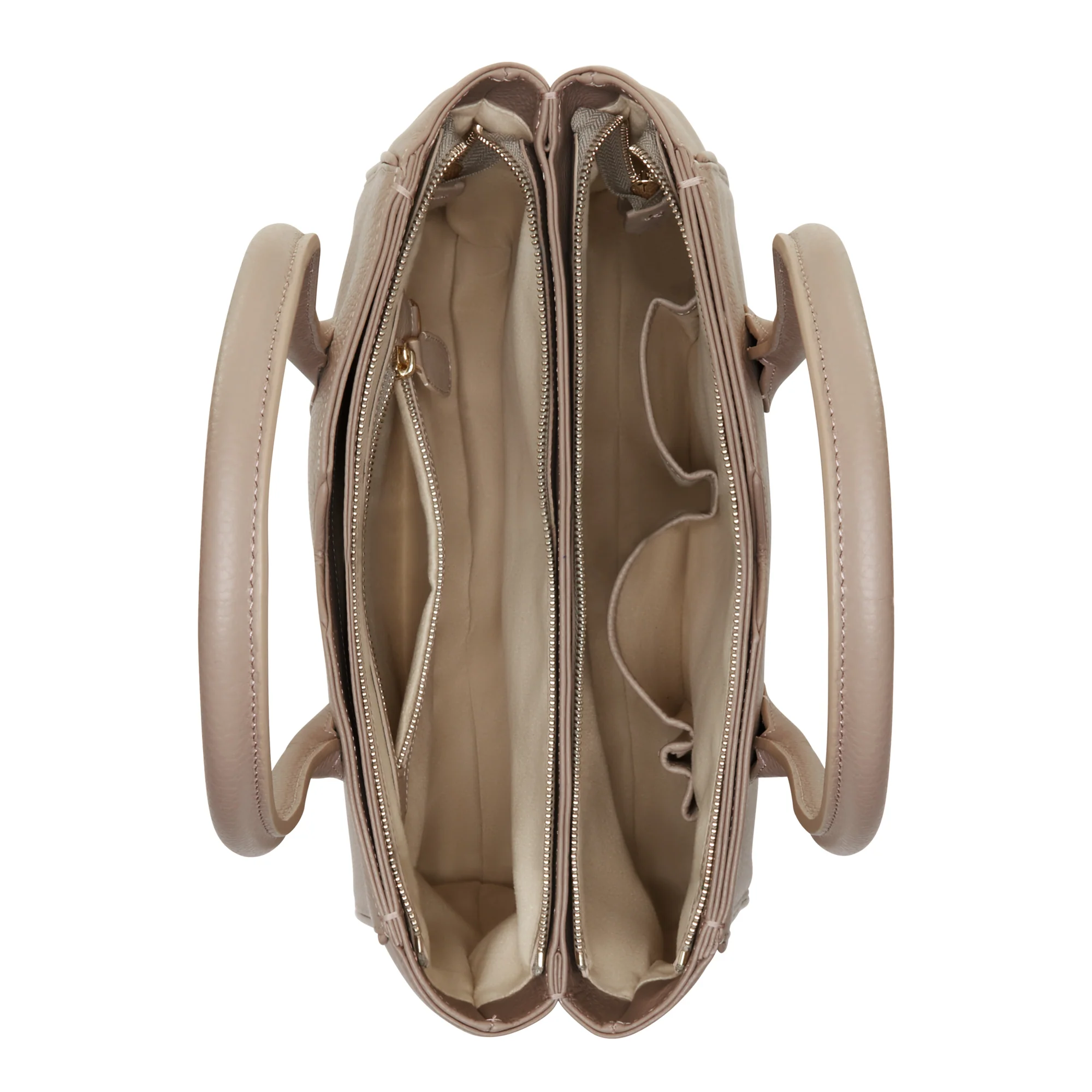 Isabel Bernard Honoré Cloe Taupe Handtas van Kalfsleer IB25016 - Image 6