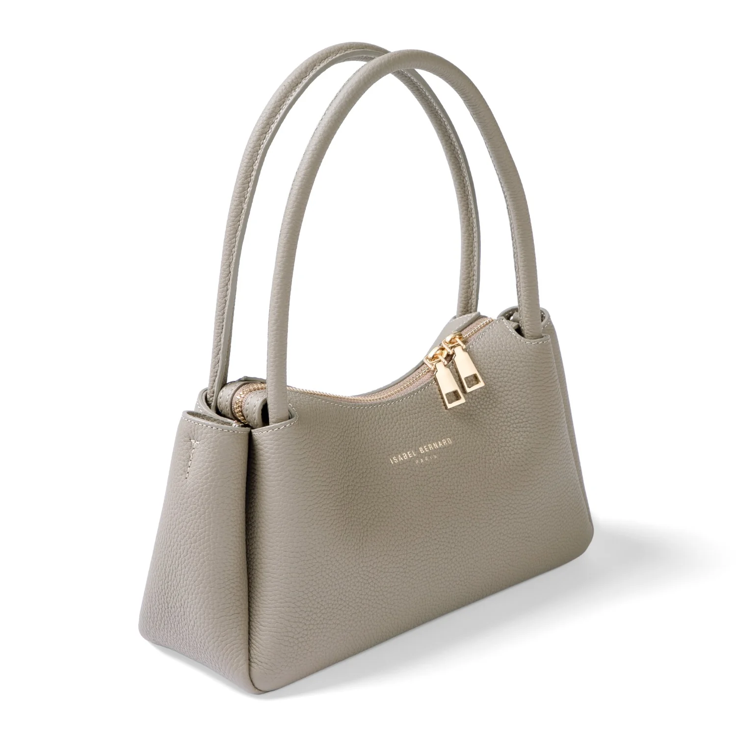 Isabel Bernard Honoré Eve Taupe Handtas Van Kalfsleer IB21133-078 - Image 8