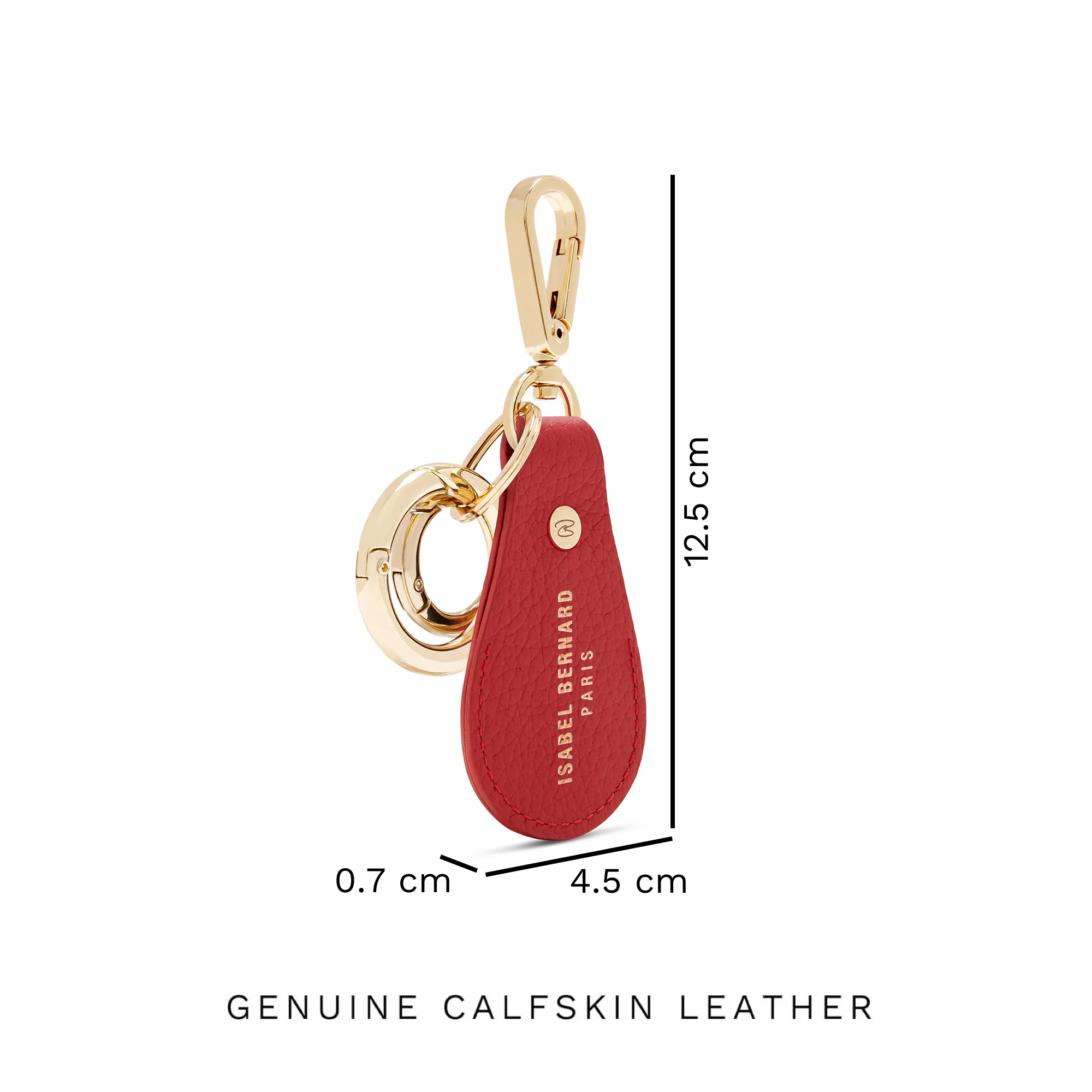 Isabel Bernard Honoré Filou Rood Kalfsleren Airtag Sleutelhanger IB66000-050 - Image 7