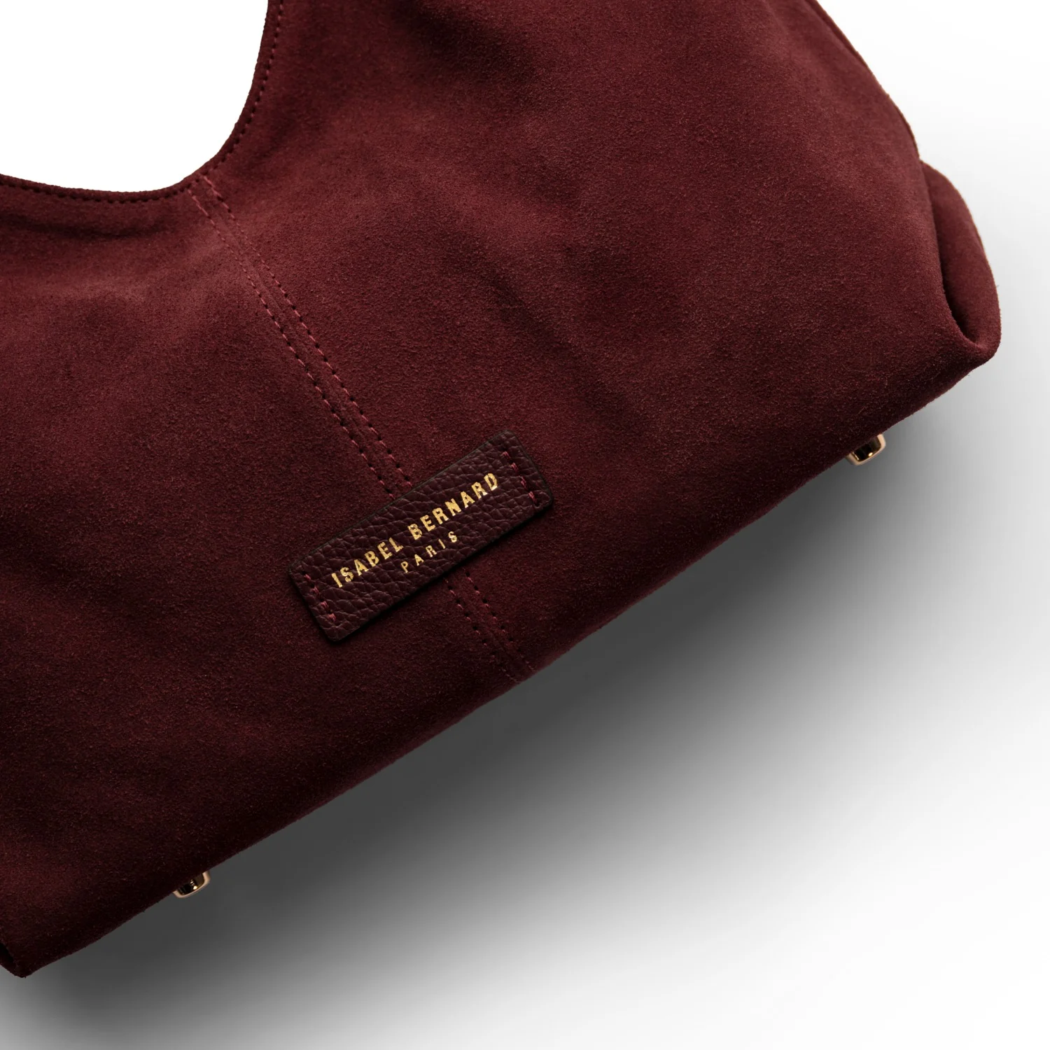 Isabel Bernard Honoré Grace mini bordeaux suède handtas IB21132-152 - Image 8
