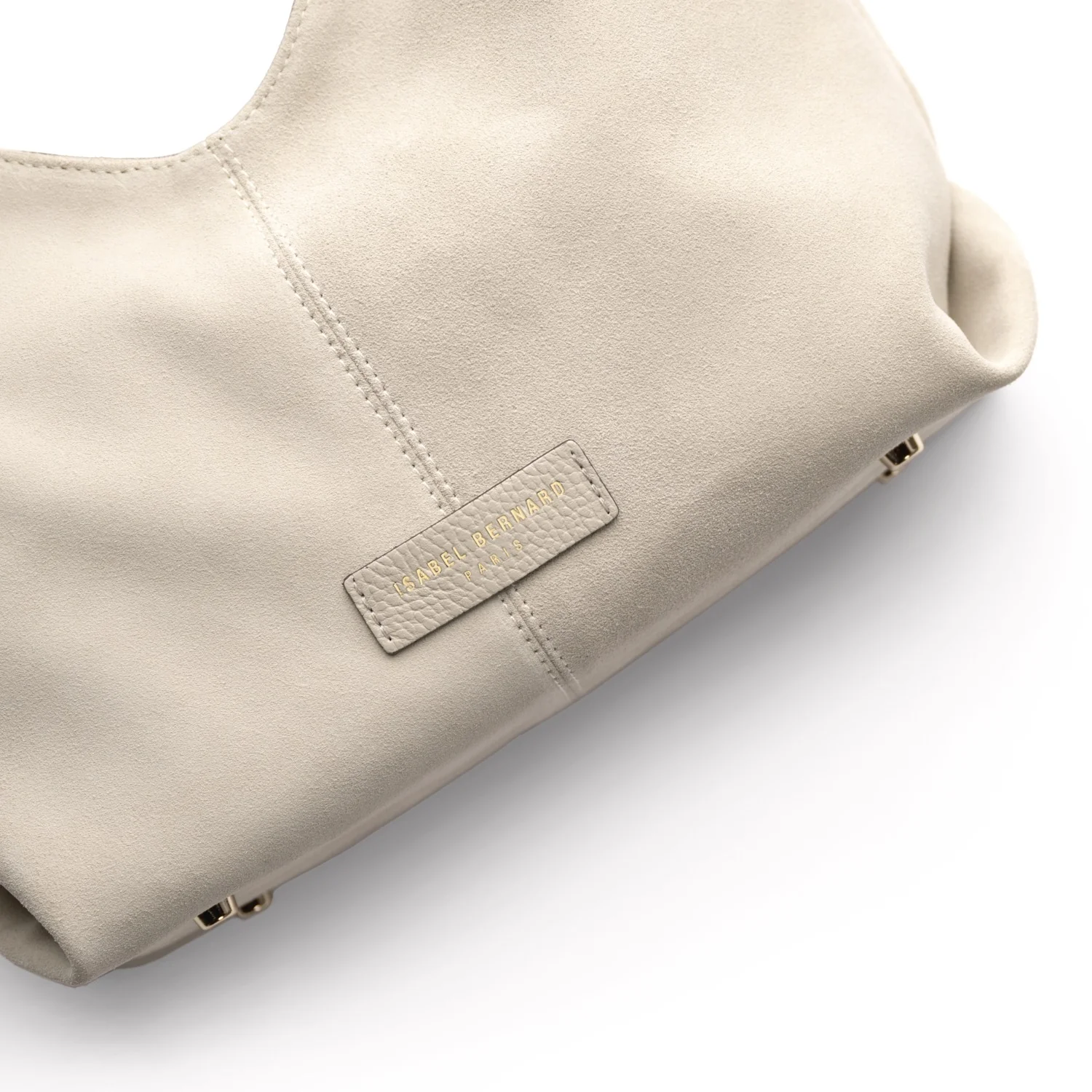 Isabel Bernard Honoré Grace mini crème suède handtas IB21132-170 - Image 8
