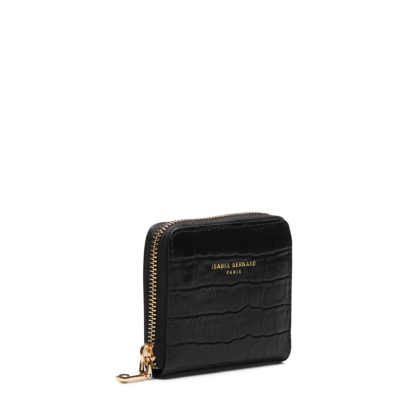 Isabel Bernard Honoré Jules Zwarte Croco Ritsportemonnee IB23107 - Image 3