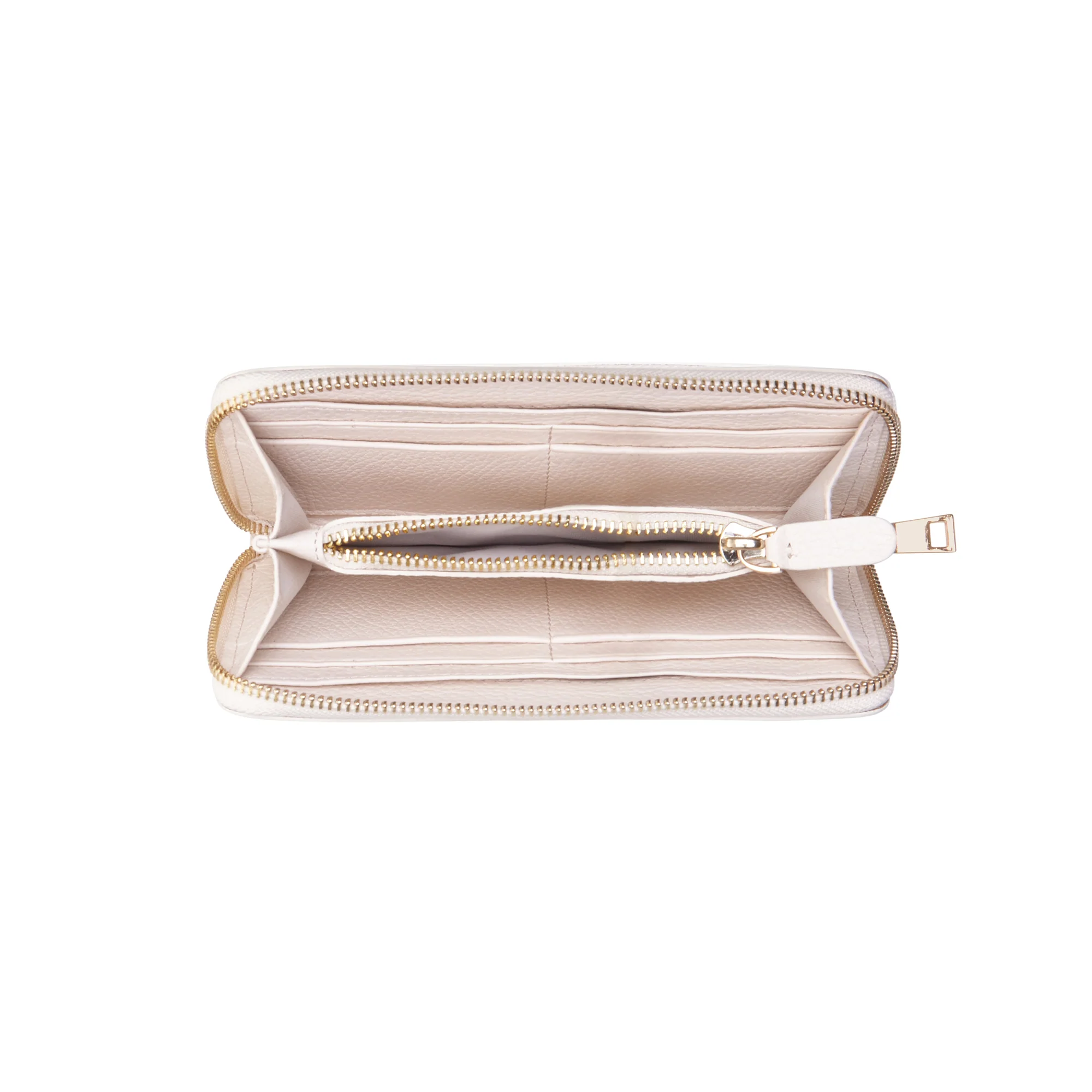 Isabel Bernard Honoré Léa Beige Kalfsleren Ritsportemonnee IB23012 - Image 5