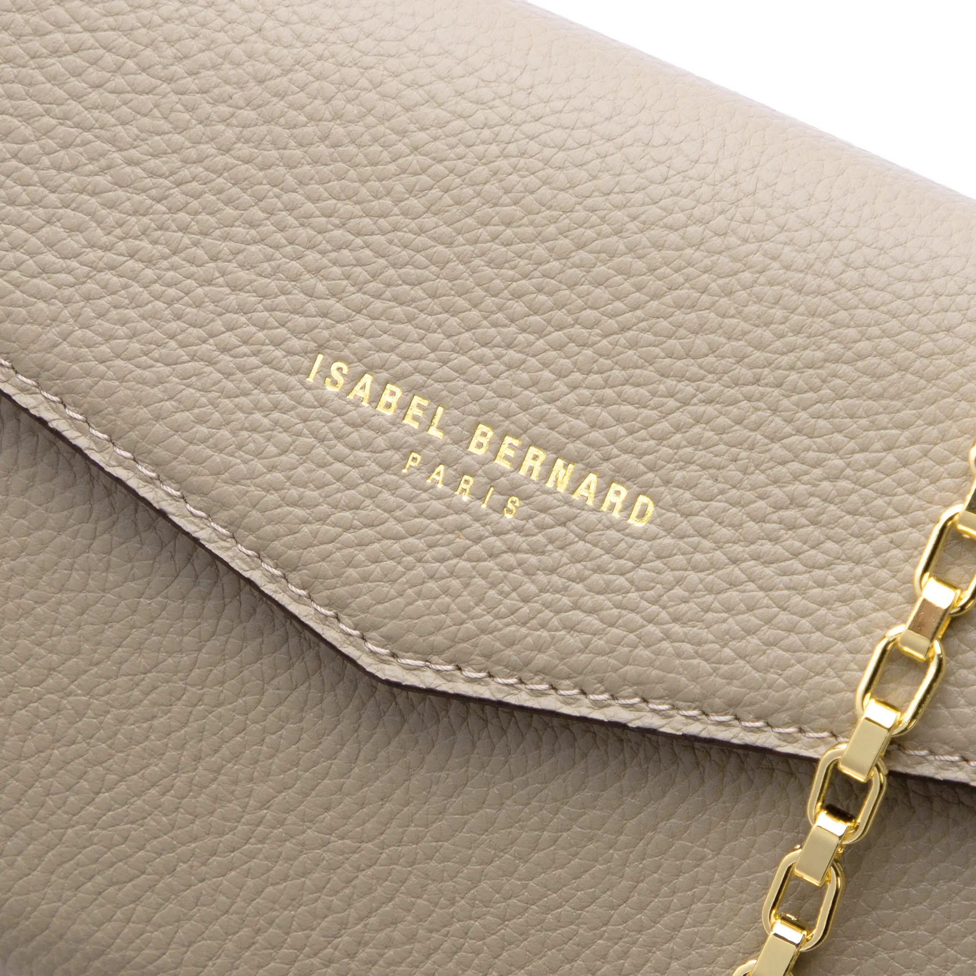 Isabel Bernard Honoré Lina Beige Clutch Met Afneembare Schouderketting IB21135-072 - Image 3