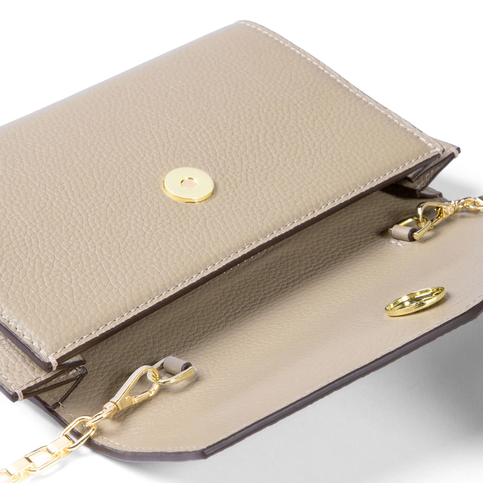 Isabel Bernard Honoré Lina Beige Clutch Met Afneembare Schouderketting IB21135-072 - Image 4
